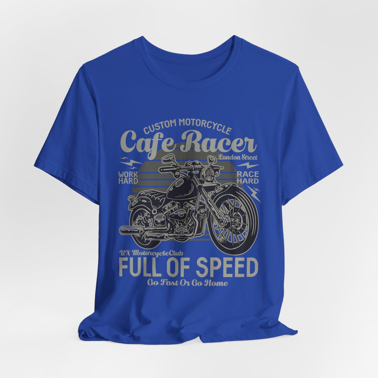 Custom Motorcycle, Cafe Racer - Unisex Jersey Short Sleeve Tee