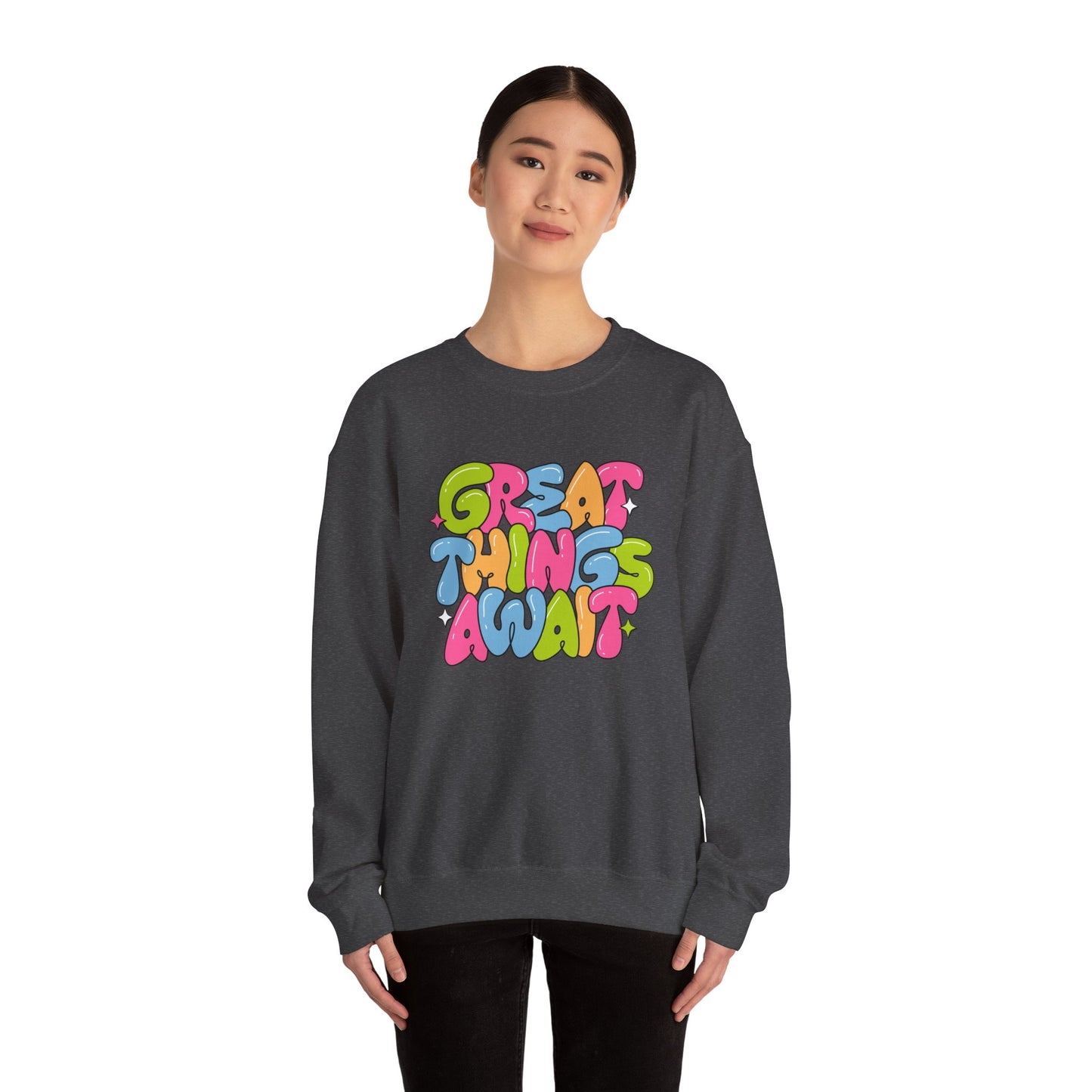 Great Things Awaits - Unisex Heavy Blend™ Crewneck Sweatshirt