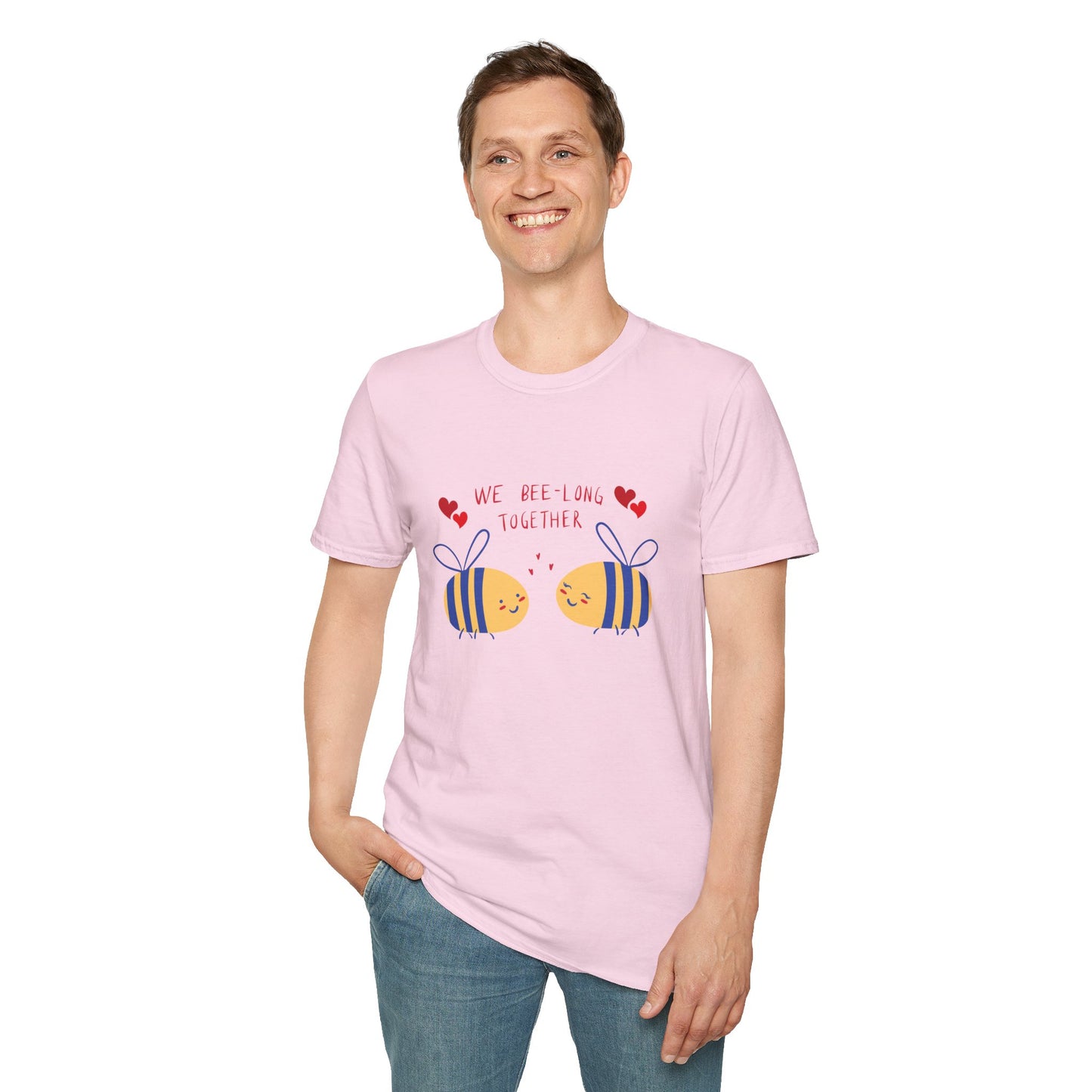 Bees, We Bee-long Together - Unisex Softstyle T-Shirt - 11361