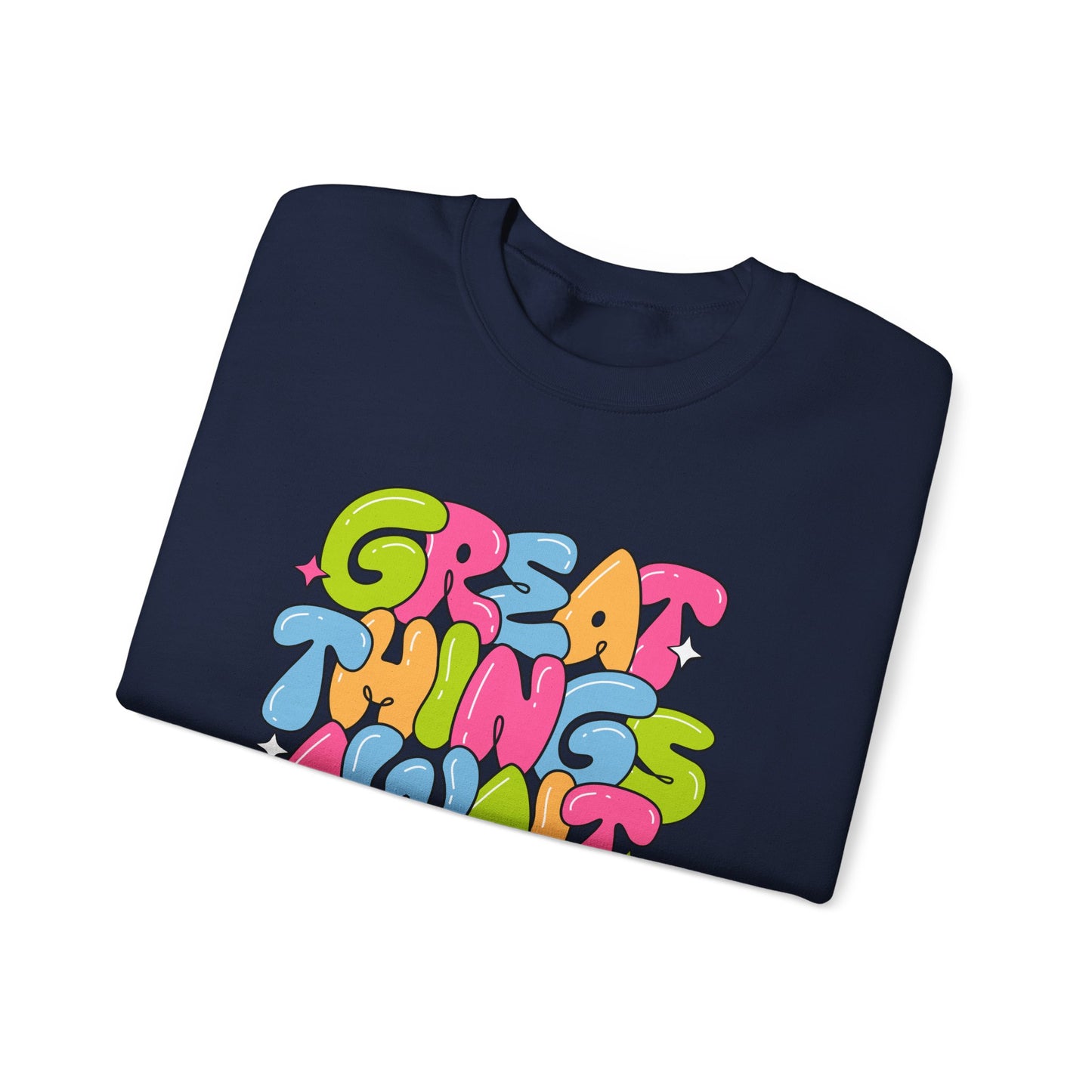 Great Things Awaits - Unisex Heavy Blend™ Crewneck Sweatshirt