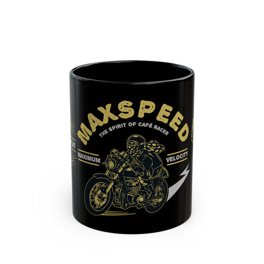 Maxspeed, The Spirit of Cafe Racer - Black Mug (11oz, 15oz)