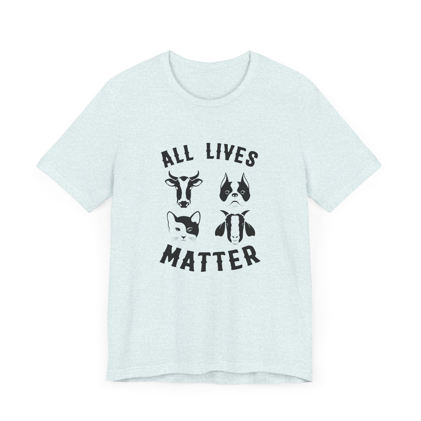 Vegan: All Lives Matter - Unisex Jersey Short Sleeve Tee