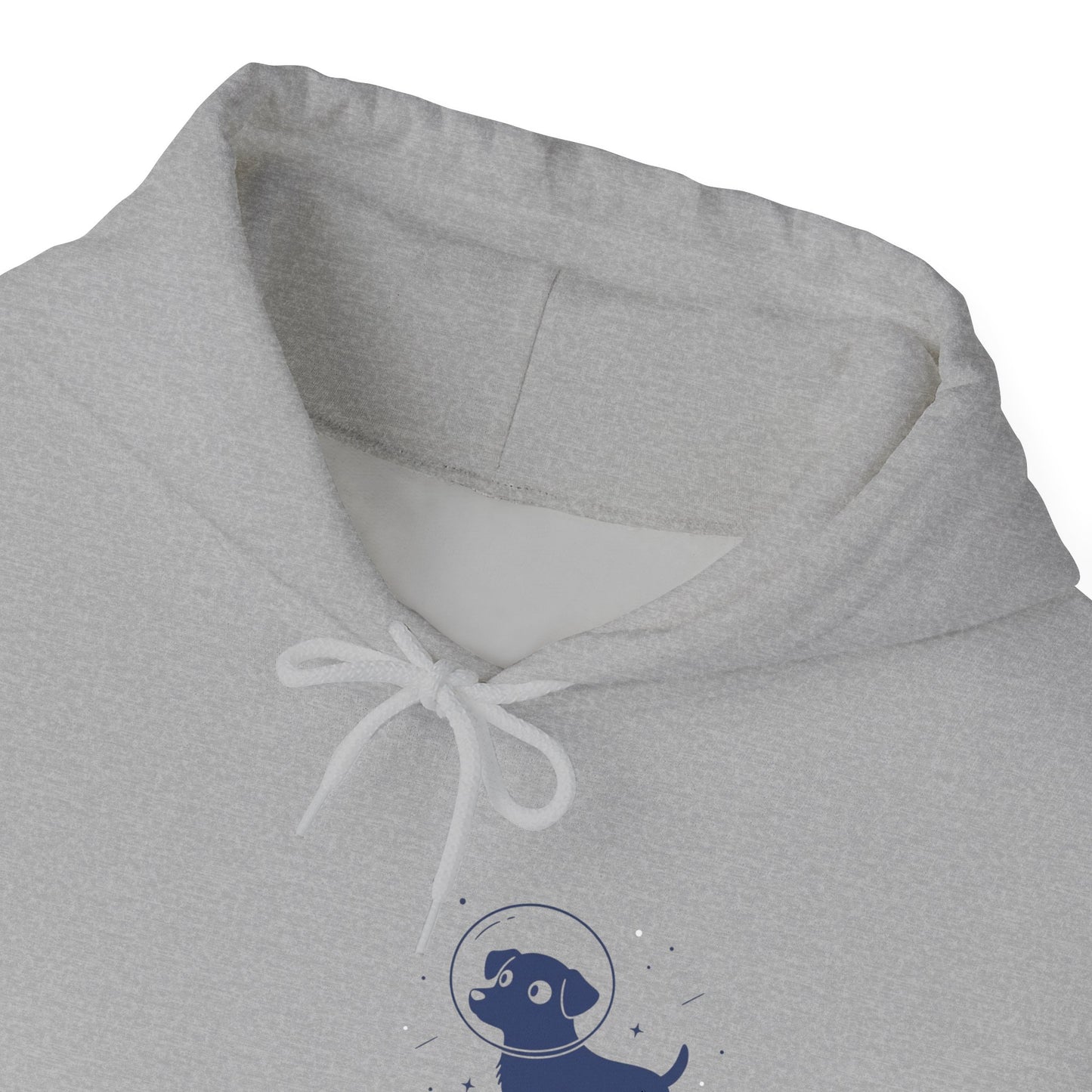 Dog in Space Hoodie – Space Puppy Graphic Hooded Sweatshirt, Unisex Heavy Blend™ - 14679