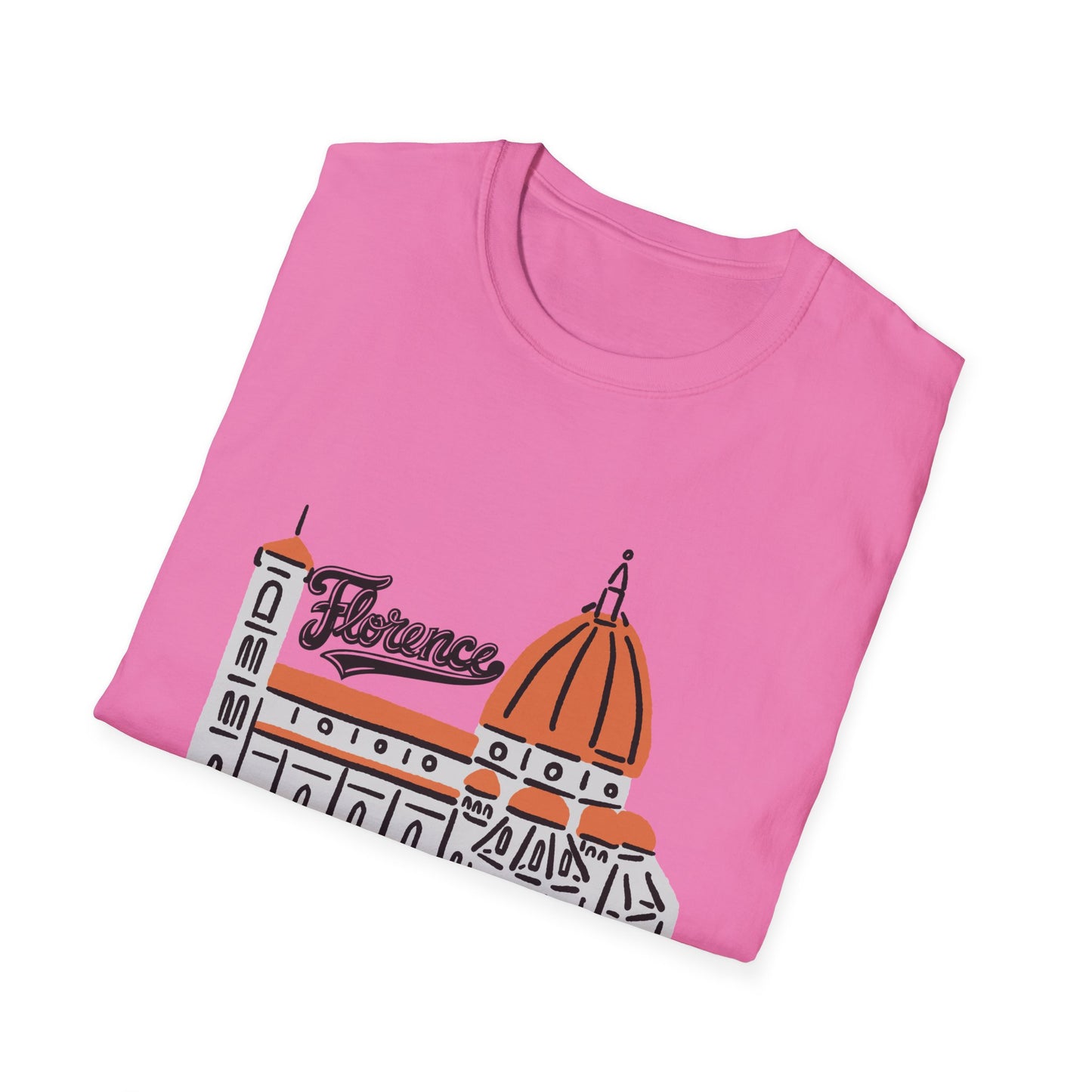 Florence Unisex Softstyle T-Shirt - Casual Travel Tee - 12208