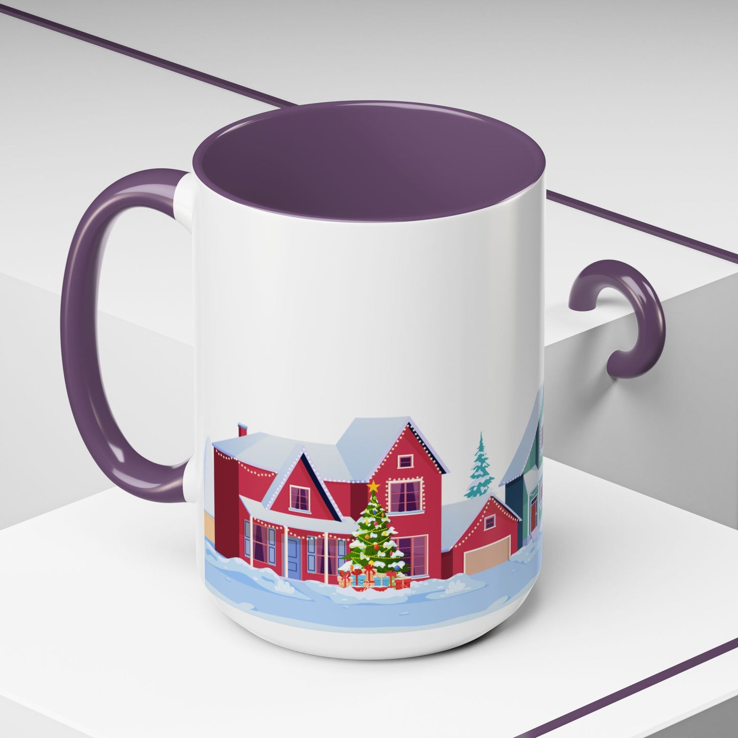 Winter Houses - Accent Coffee Mug (11, 15oz) - 10441