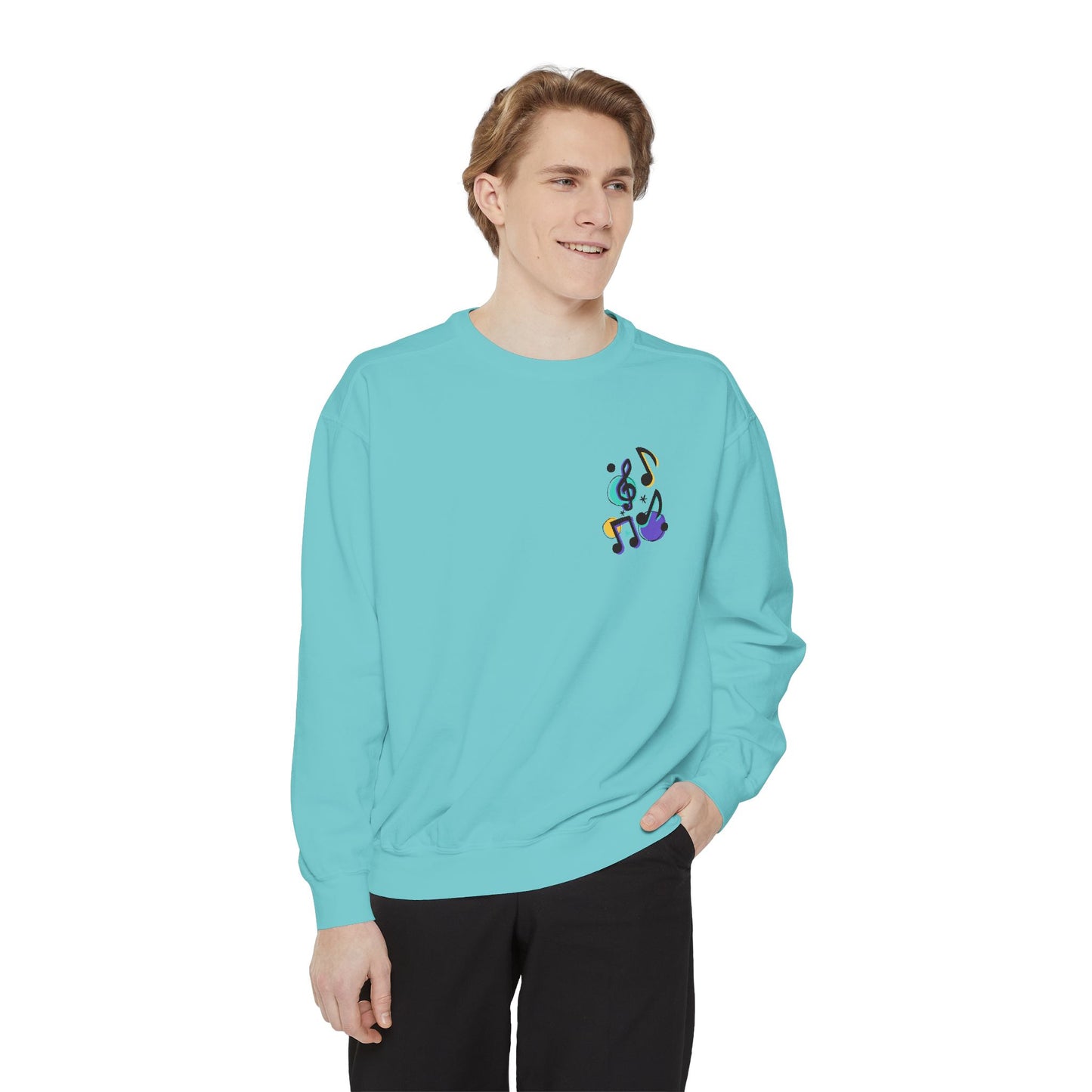 Music Notes - Unisex Garment-Dyed Sweatshirt - 11247