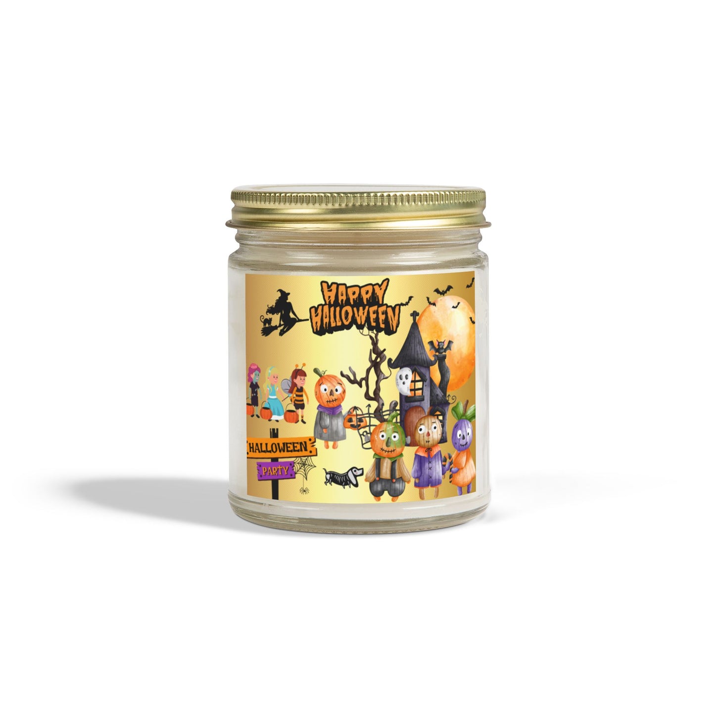 Ghoulish Glow - Scented Coconut Apricot Candles (4oz, 9oz)