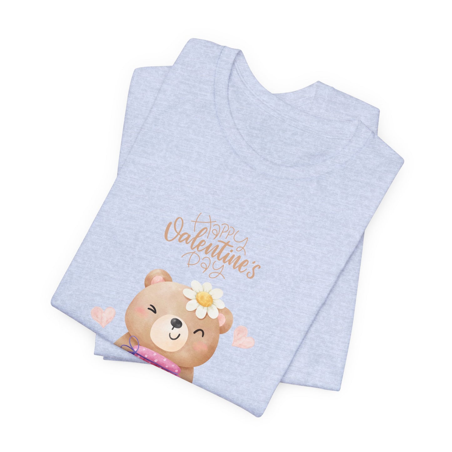 Baby Bear, Happy Valentine's Day - Unisex Jersey Short Sleeve Tee - 11522