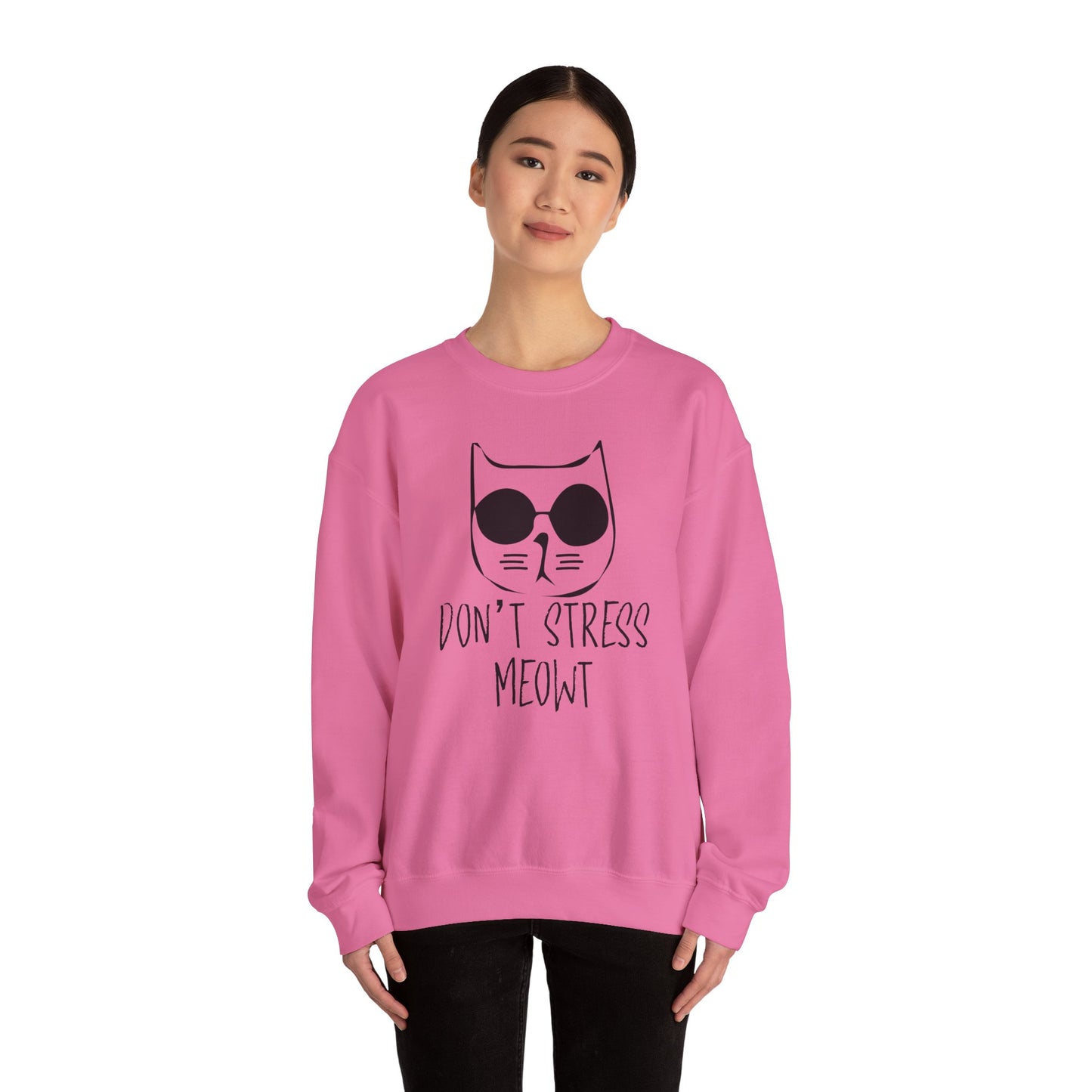 Don't Stress Meowt - Unisex Heavy Blend™ Crewneck Sweatshirt