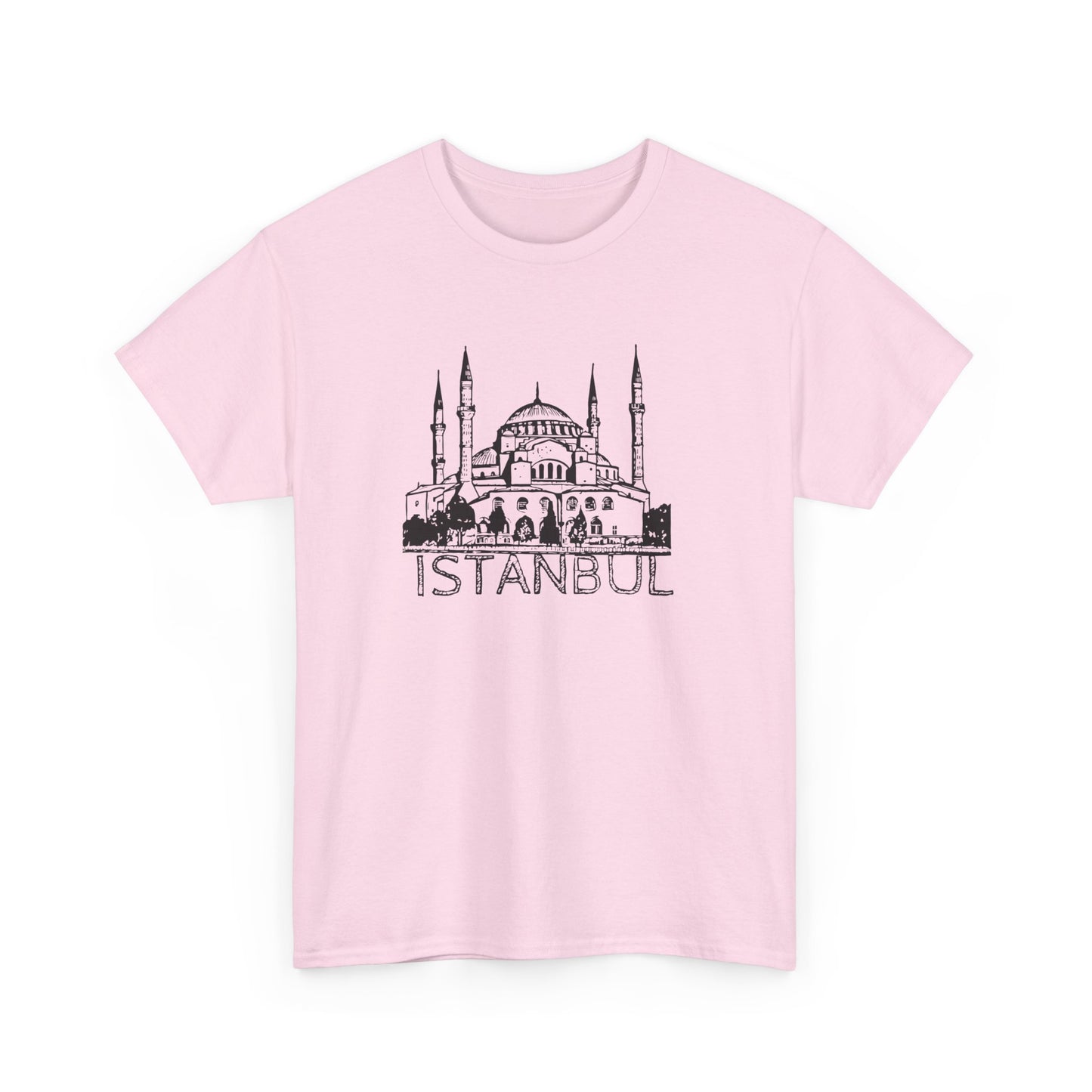 Istanbul Unisex Heavy Cotton Tee - Travel Inspired Apparel - 12007