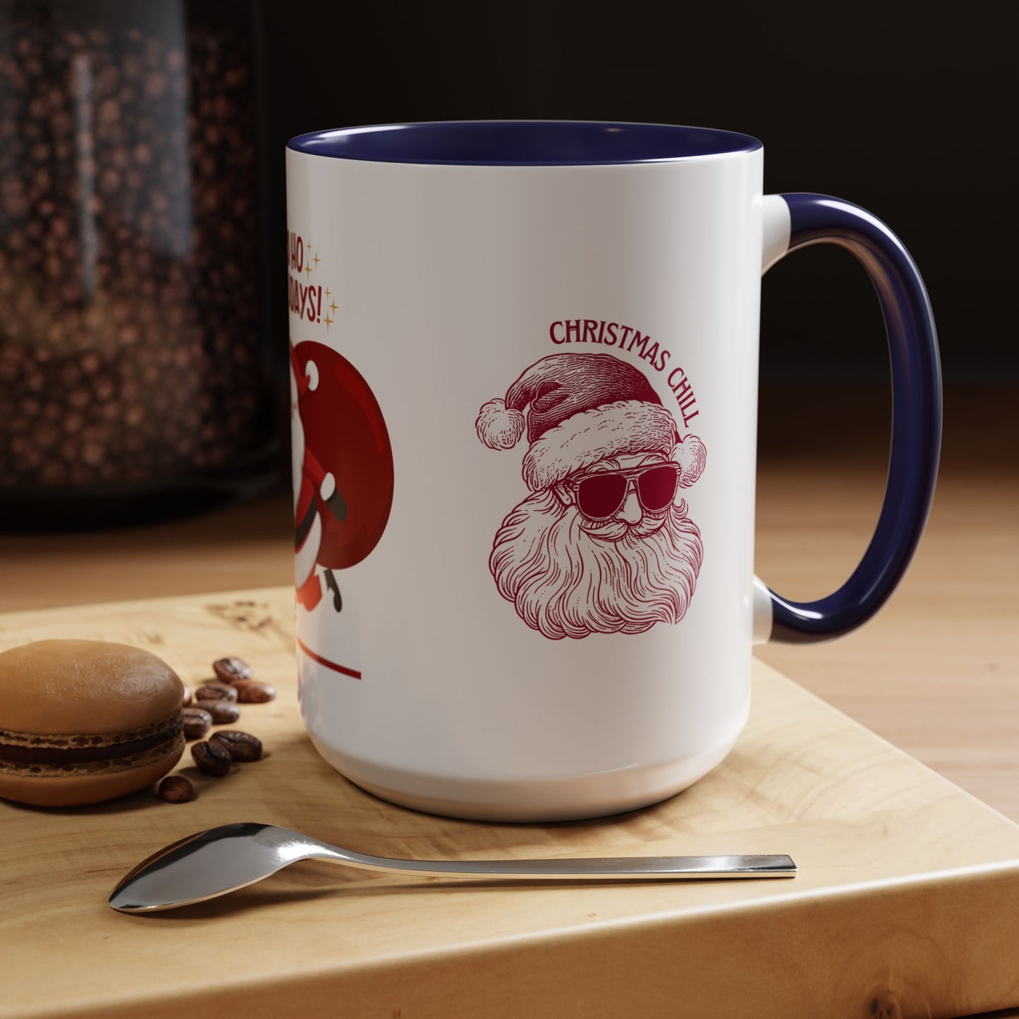 Santa, Ho Ho Holidays  - Accent Coffee Mug (11, 15oz)