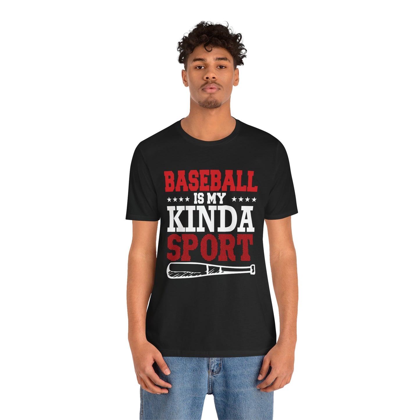 Baseball Is My Kinda Sport - Unisex Jersey Short Sleeve Tee - 13910