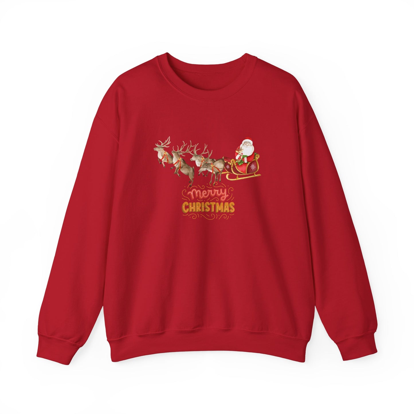 Santa & Reindeers - Unisex Heavy Blend™ Crewneck Sweatshirt - 10011