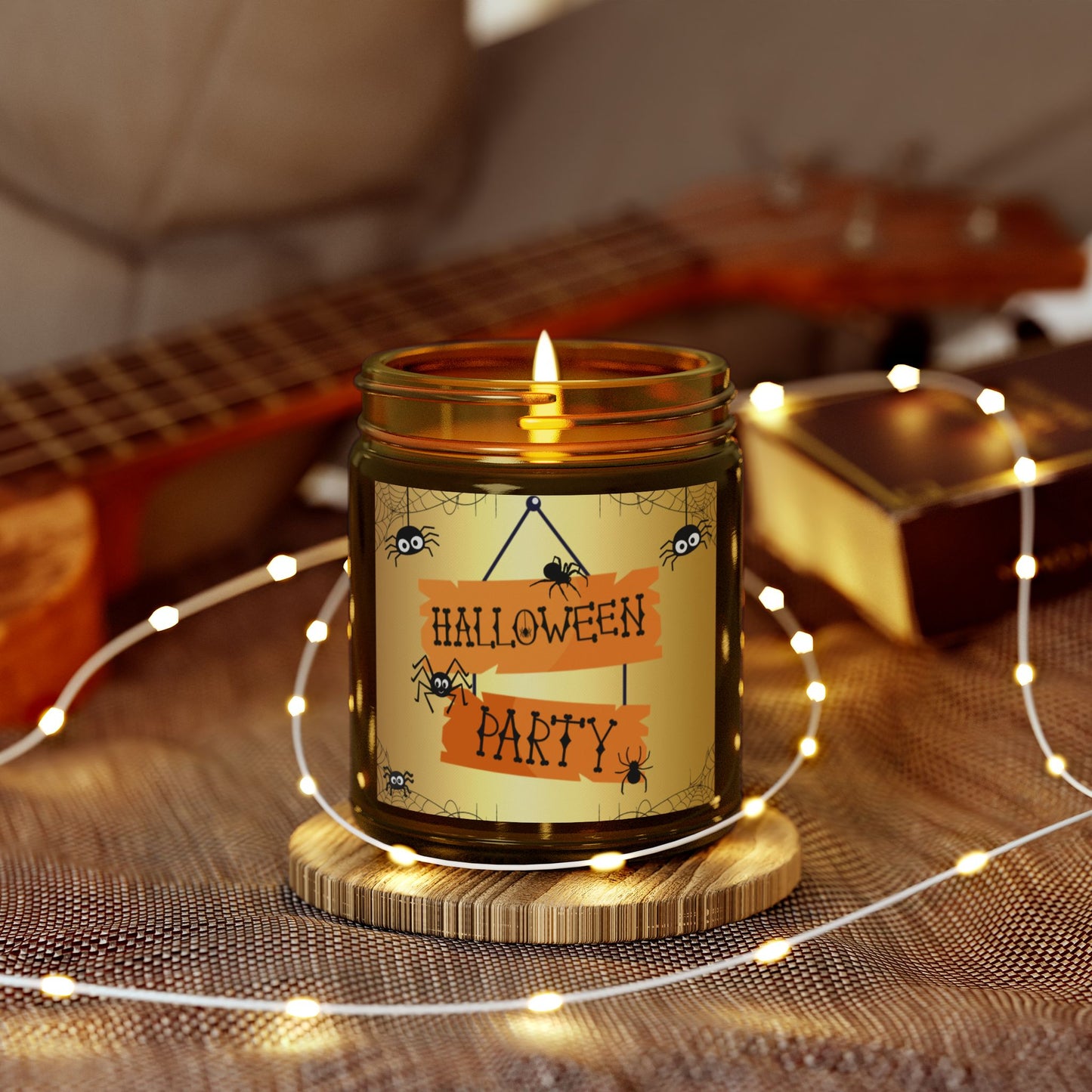 Halloween Party - Scented Coconut Apricot Candles (4oz, 9oz) - 14100