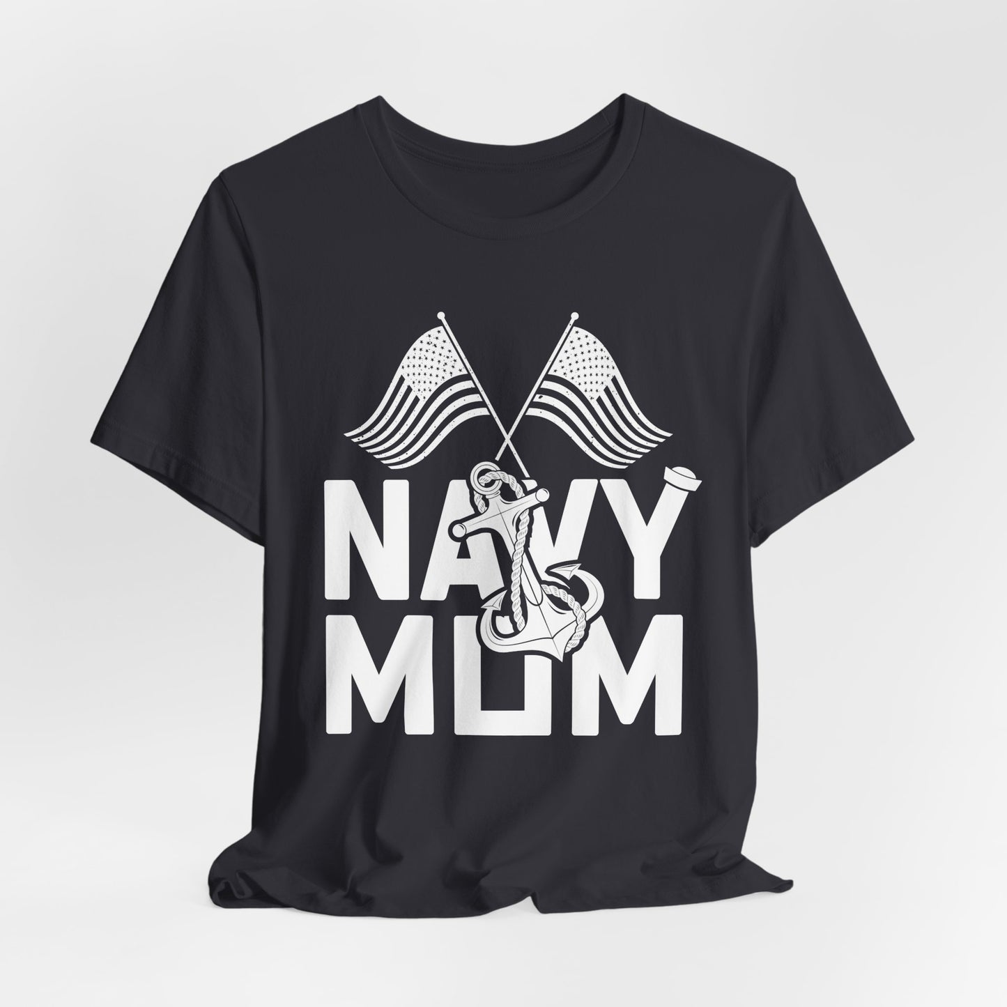 Navy Mom - Unisex Jersey Short Sleeve Tee - 13045