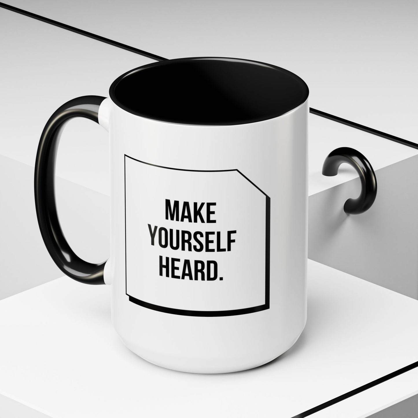 Make Yourself Heard - Accent Coffee Mug (11, 15oz) - 11187