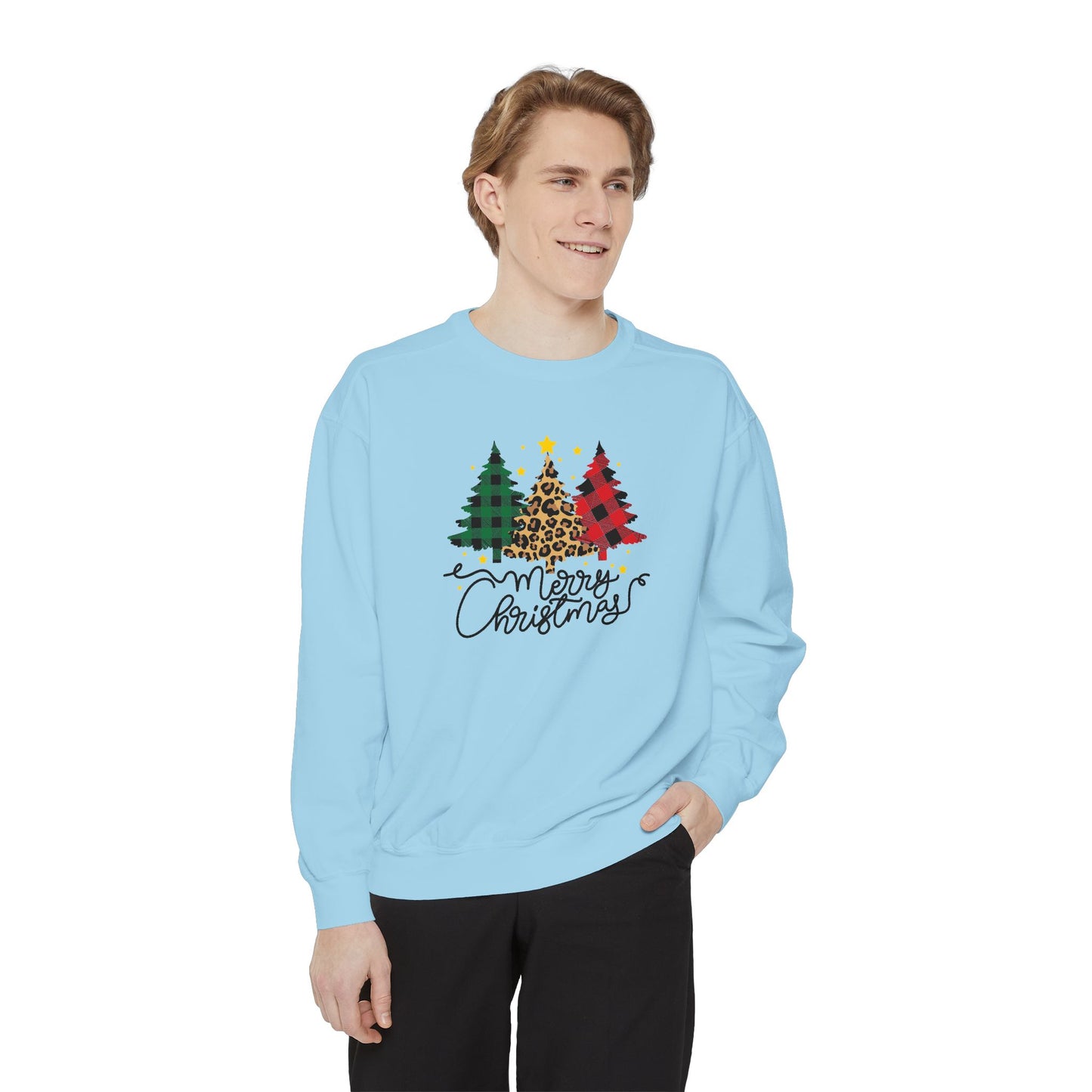 Christmas Trees - Unisex Garment-Dyed Sweatshirt - 10172