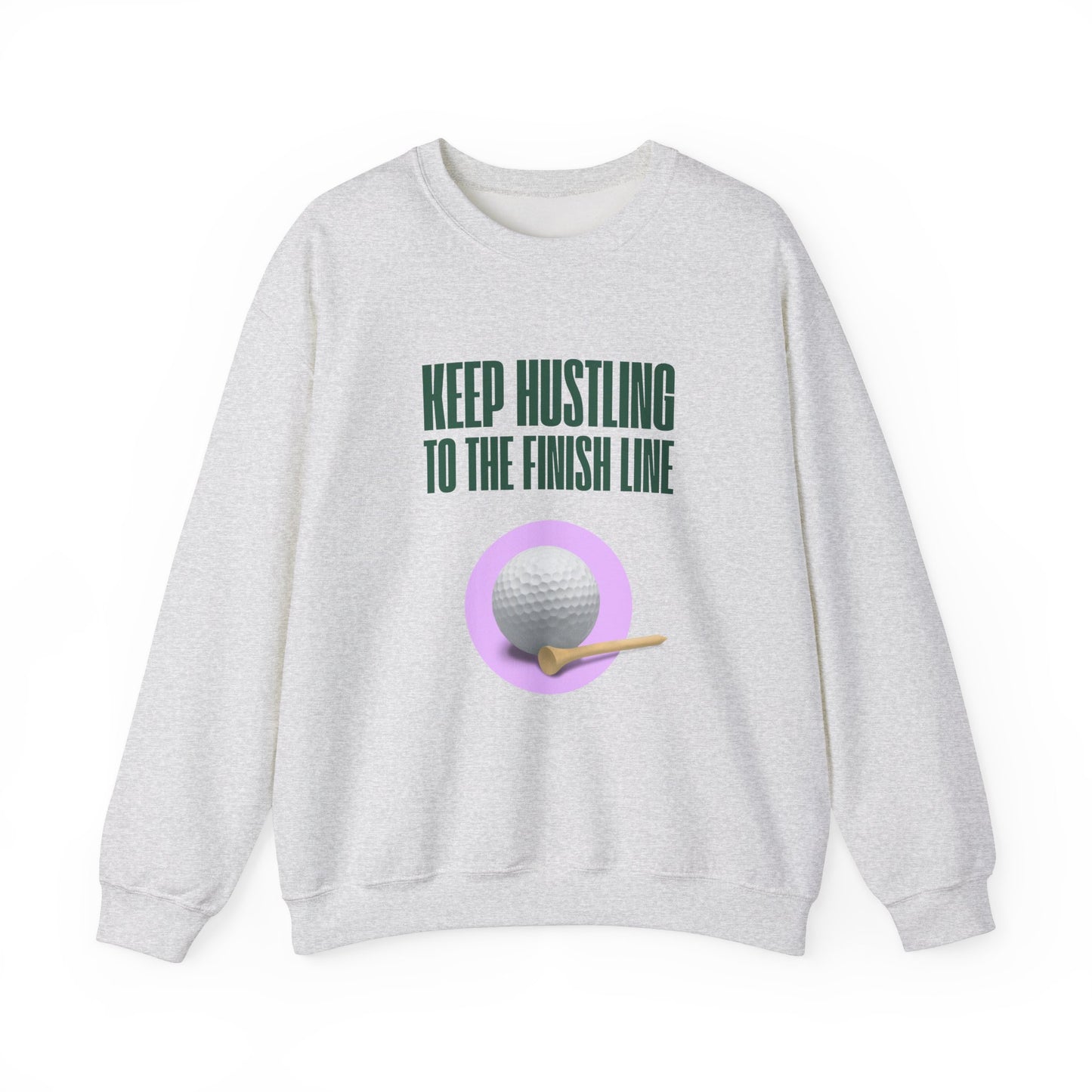 Golf, Keep Hustling to The Finish Line - Unisex Heavy Blend™ Crewneck Sweatshirt - 10580