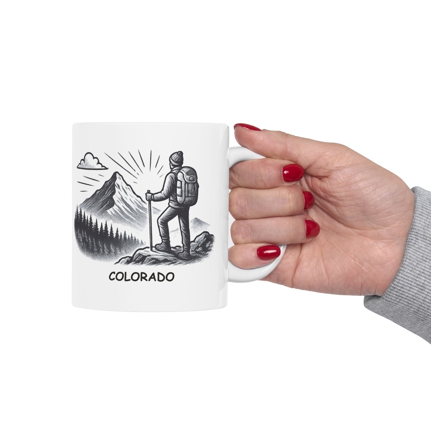 "In Colorado, we believe the best view comes with a little altitude." Ceramic Mug - 13530
