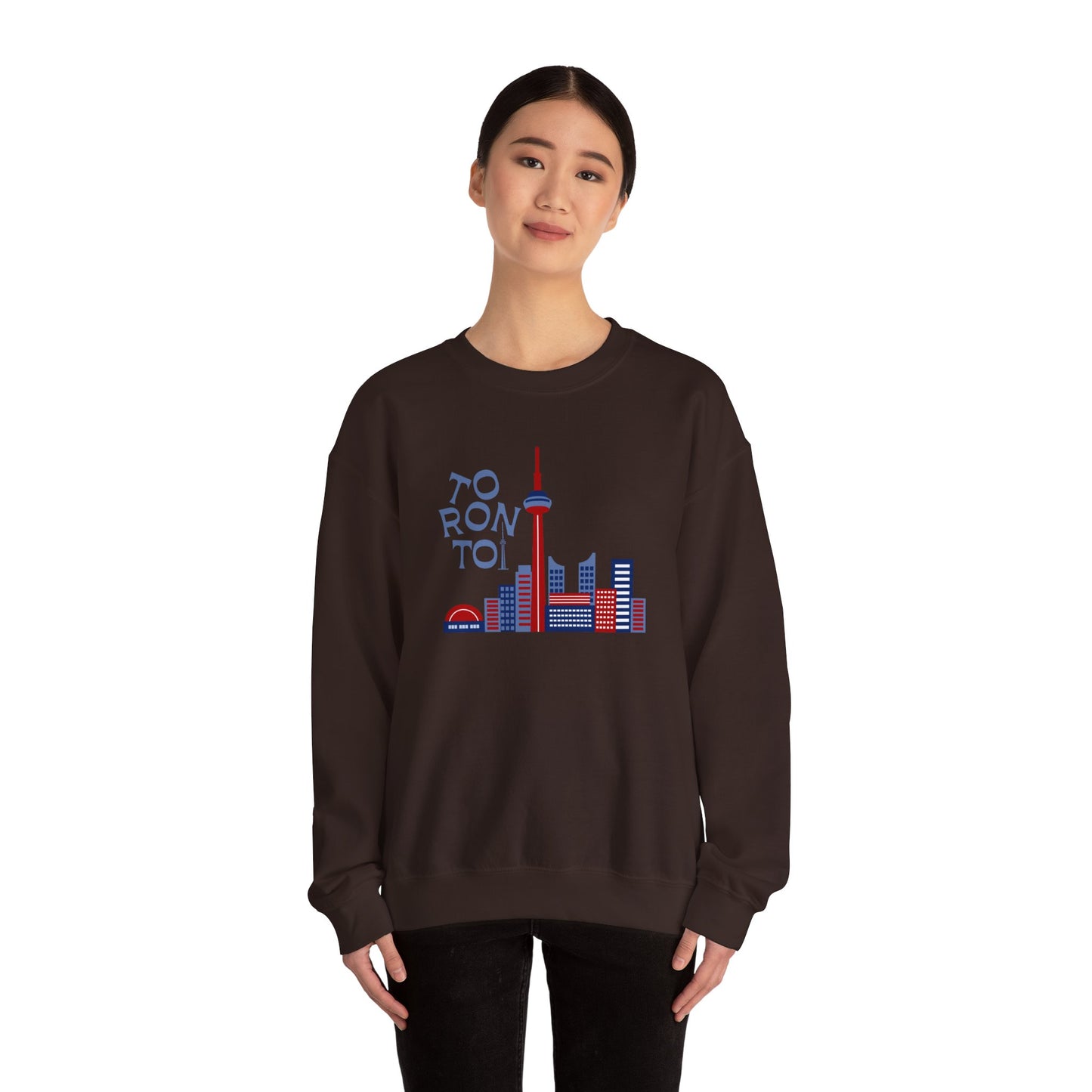 Toronto Skyline Unisex Crewneck Sweatshirt - Cozy Graphic Pullover - 12125