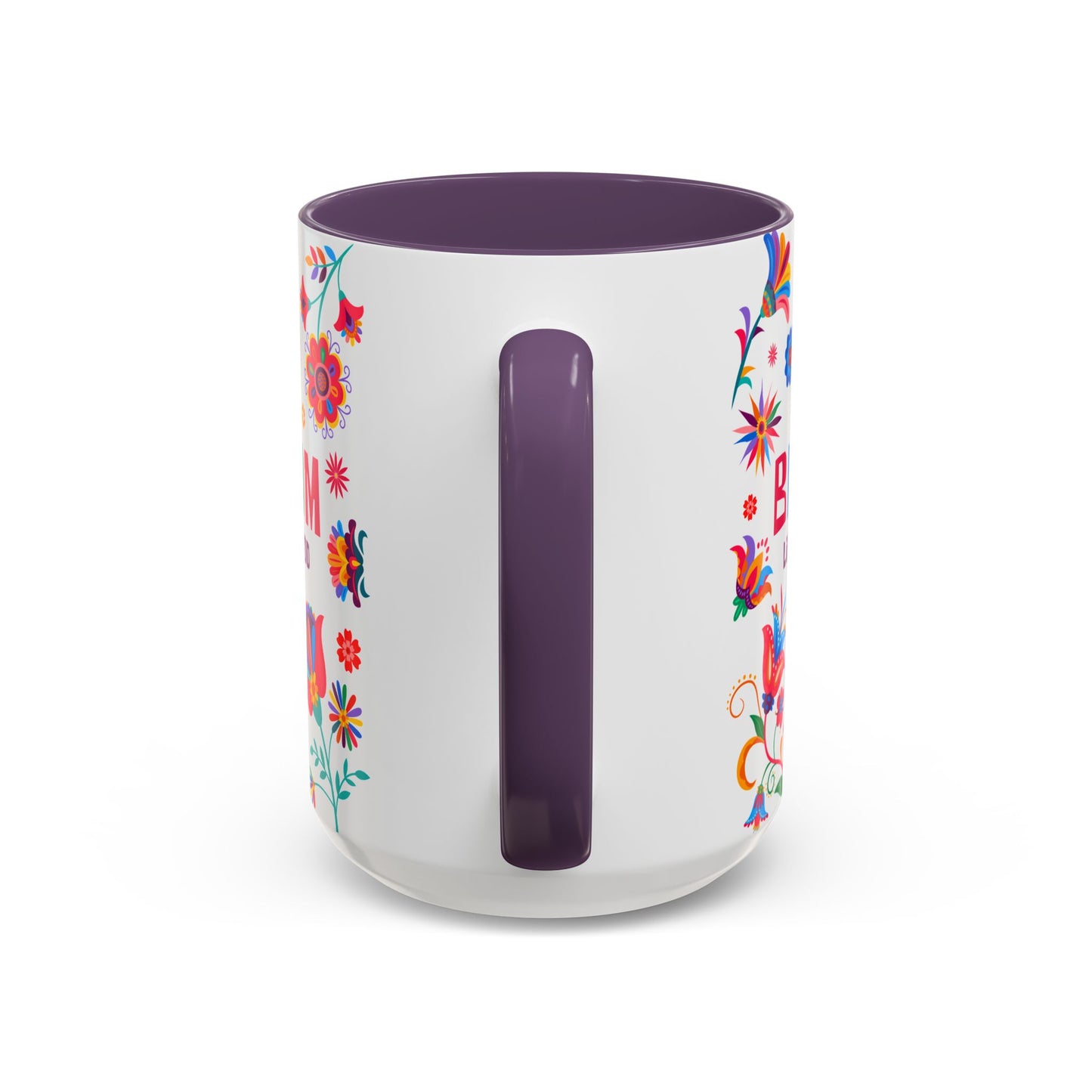 Colorful Floral Accent Coffee Mug - Bloom Life is Good - 14082