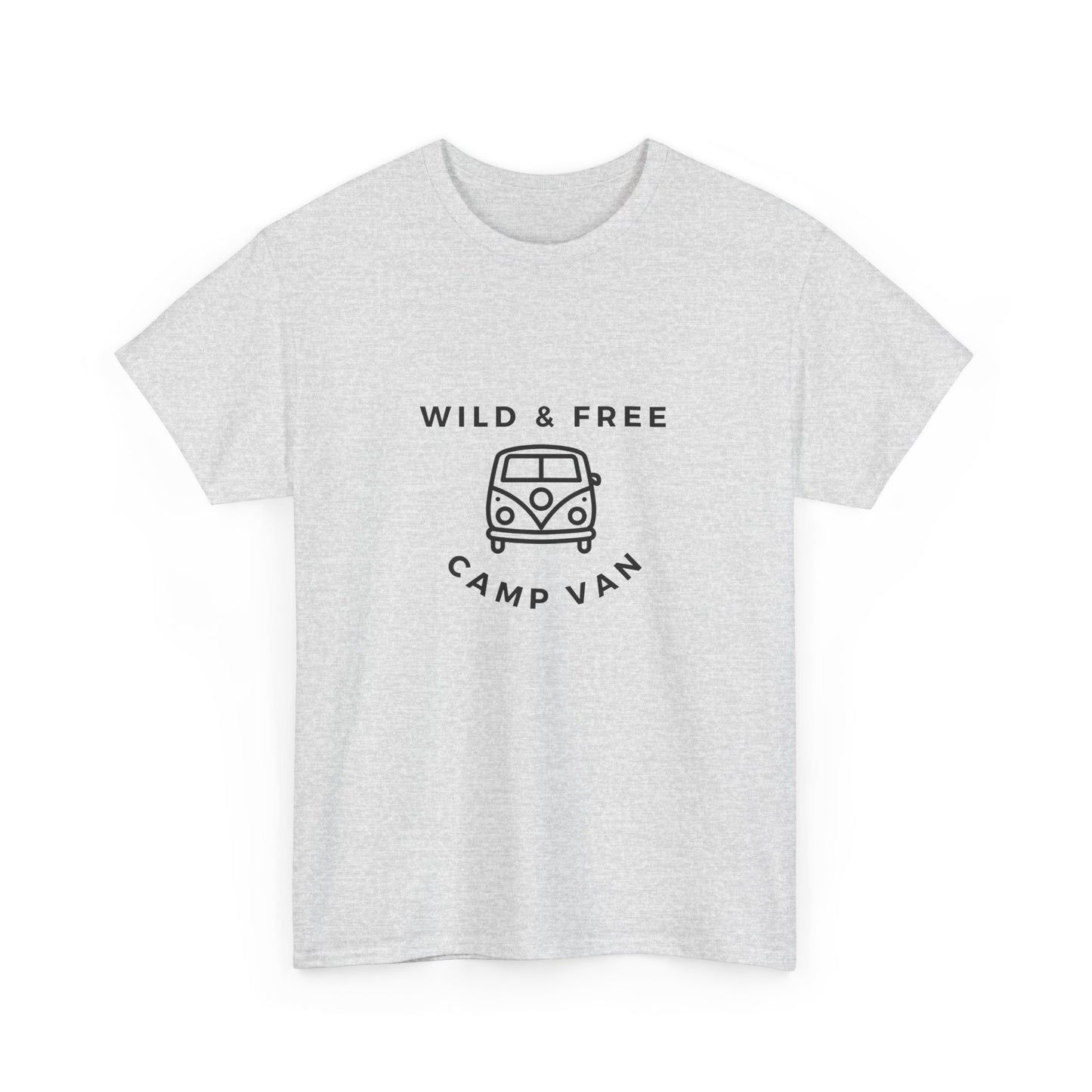 Wild & Free, Camp Van - Unisex Heavy Cotton Tee - 10567