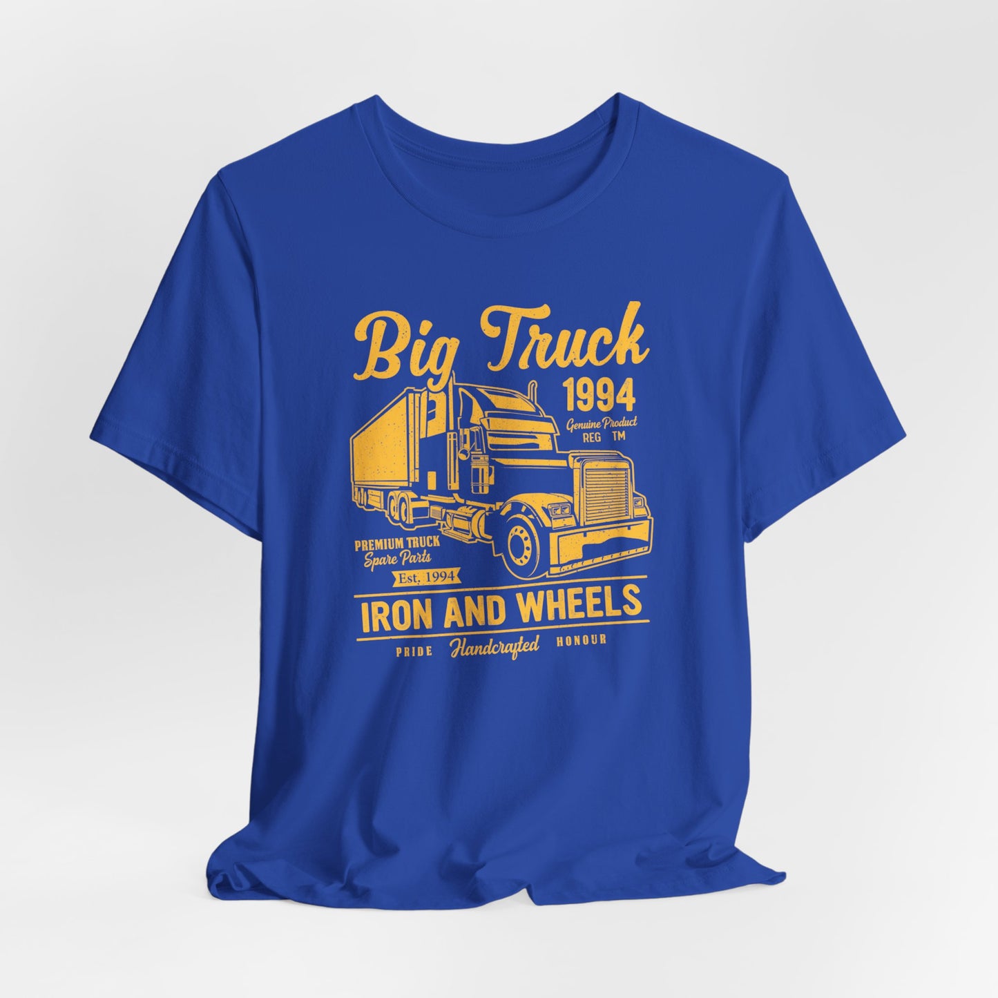 Car & Truck: Big Truck, Iron & Wheels - Unisex Jersey Short Sleeve Tee