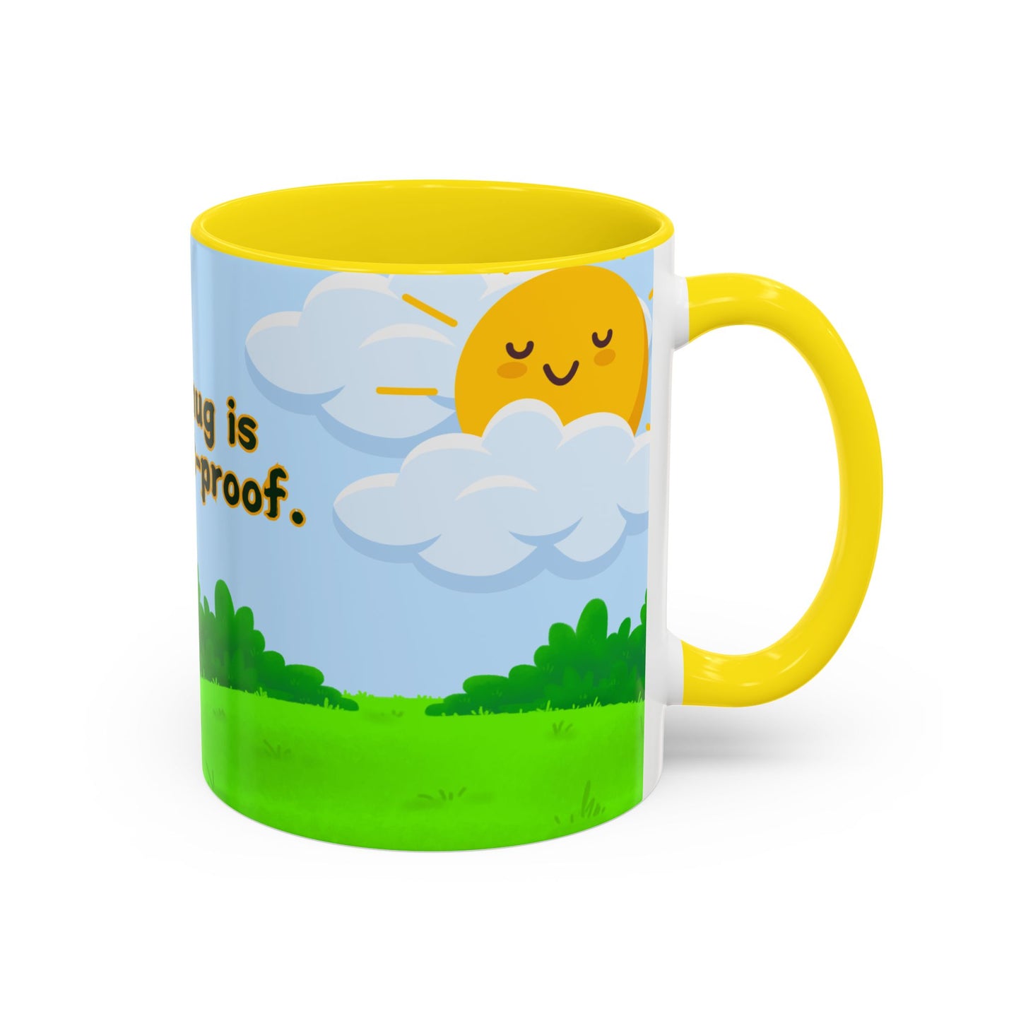 Baby Dinosaur, My Mug is Extinct-Proof - Accent Coffee Mug (11, 15oz) - 11114