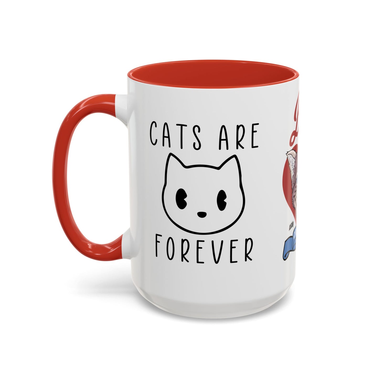 Best Ever Cat Mama - Accent Coffee Mug (11, 15oz)