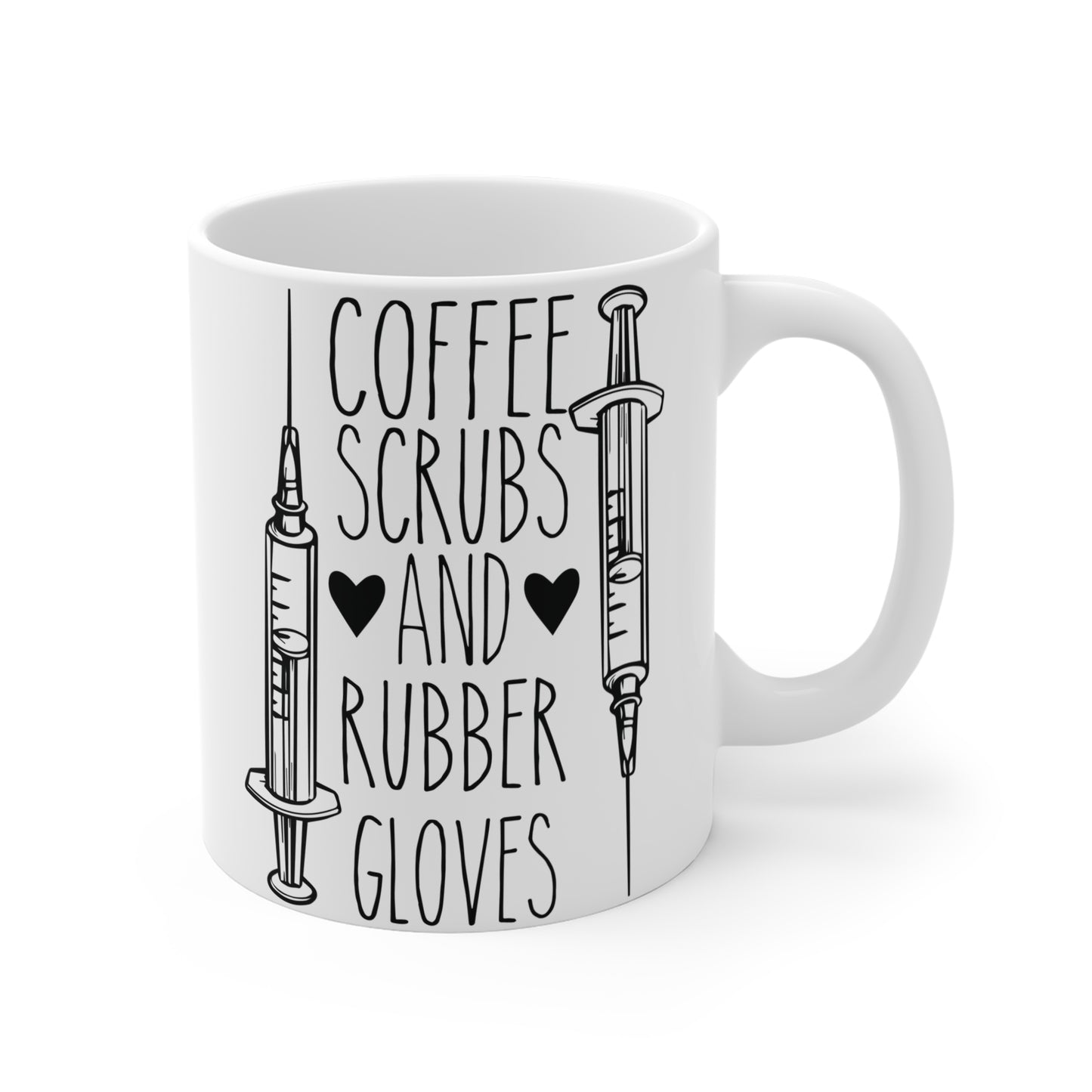 Nurse: Coffee Scrubs & Rubber Gloves - Mug 11oz - 13249