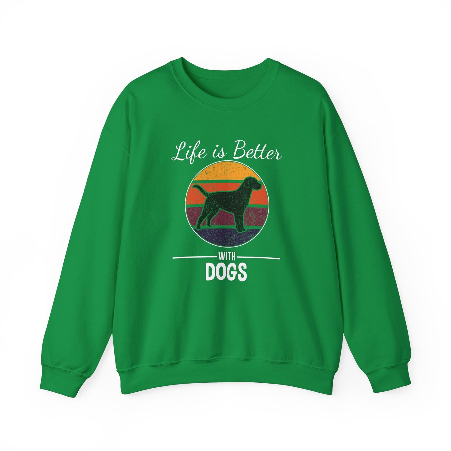 Life is Better With Dogs - Unisex Heavy Blend™ Crewneck Sweatshirt