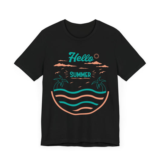 Hello Summer - Unisex Jersey Short Sleeve Tee - 13174