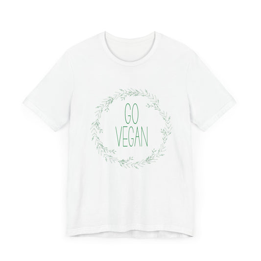 Go Vegan - Unisex Jersey Short Sleeve Tee