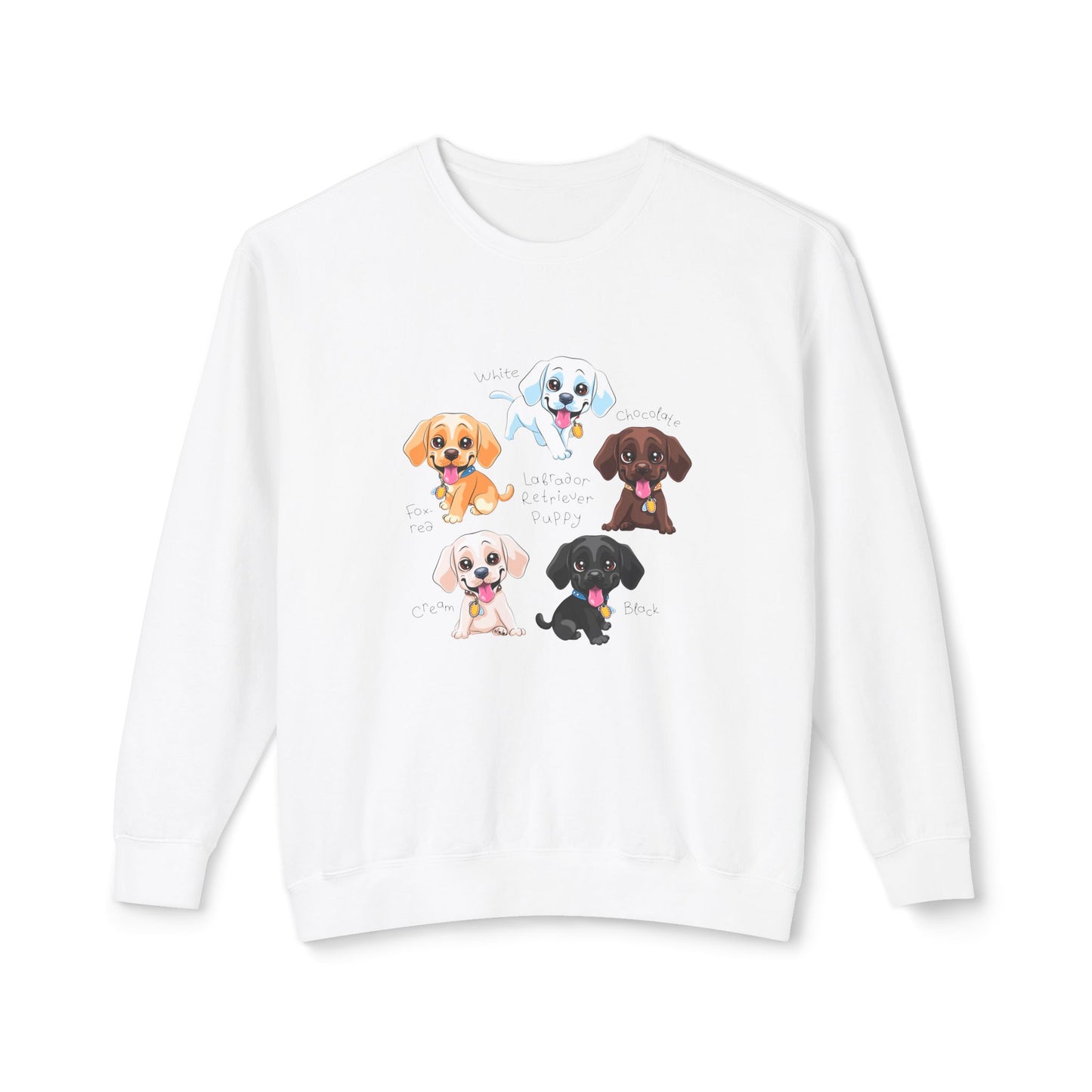 Puppies - Unisex Lightweight Crewneck Sweatshirt - 10263