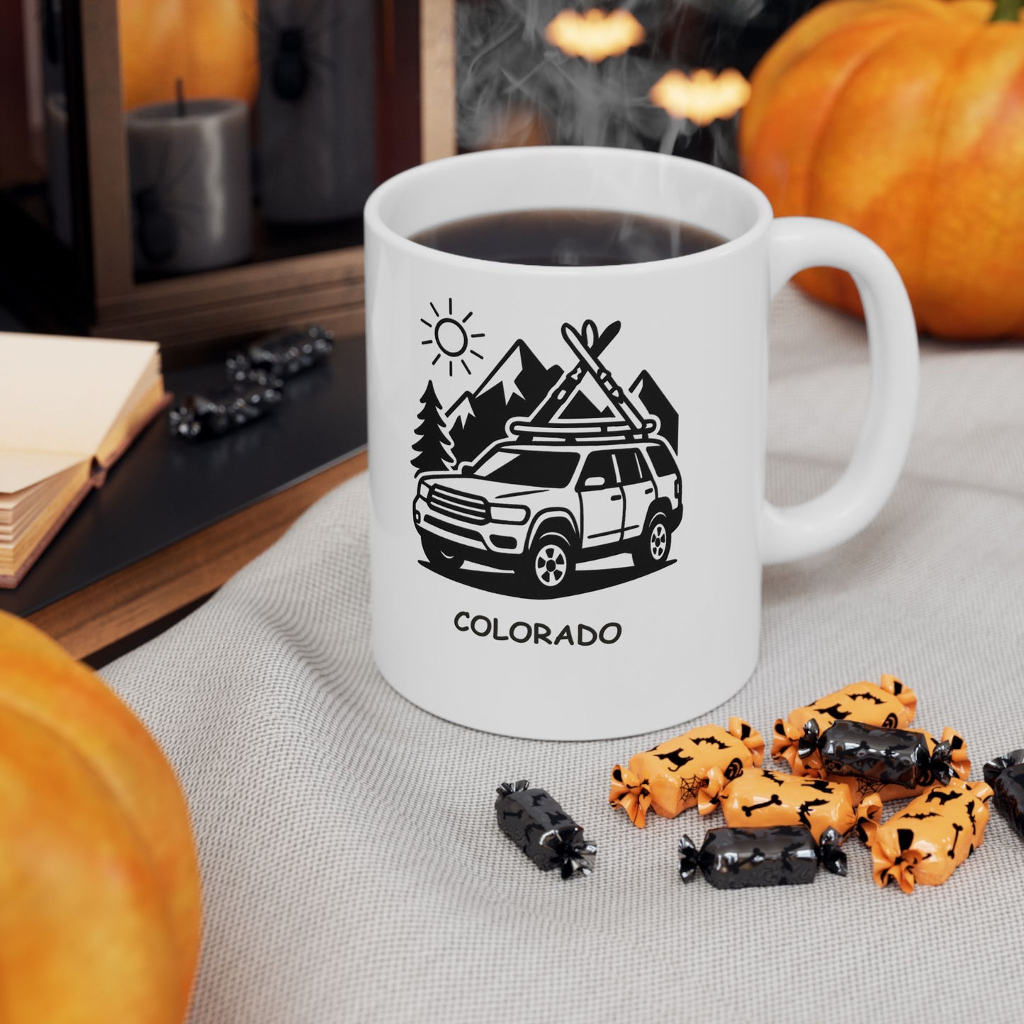 "Colorado: Where your car’s ski rack is more useful than your air conditioning." Ceramic Mug - 13429