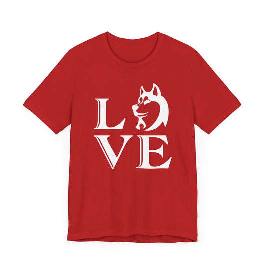 A Dog's Love is Pure, Loyal, and Forever - Unisex Jersey Short Sleeve Tee