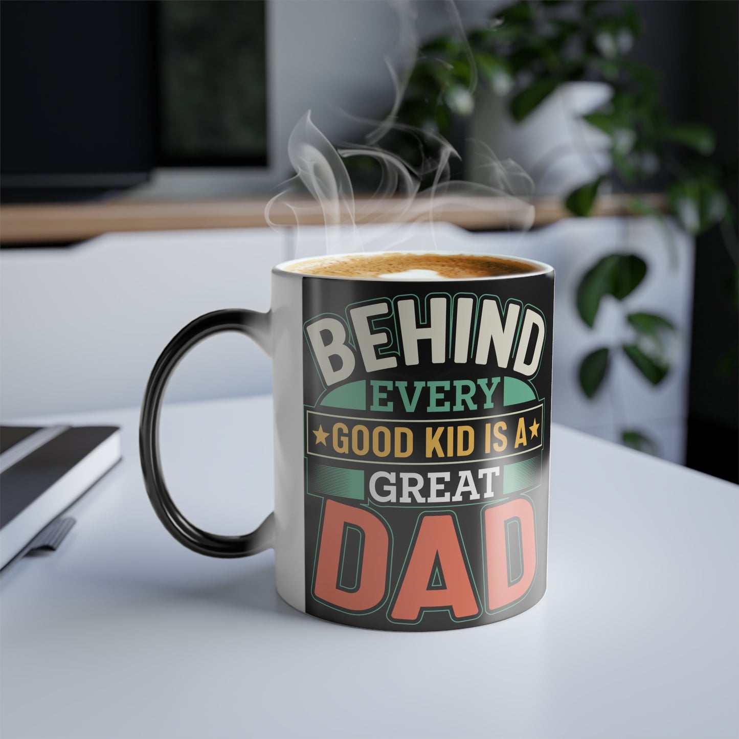 Behind Every Good Kid Is A Great Dad - Color Morphing Mug, 11oz - 12936