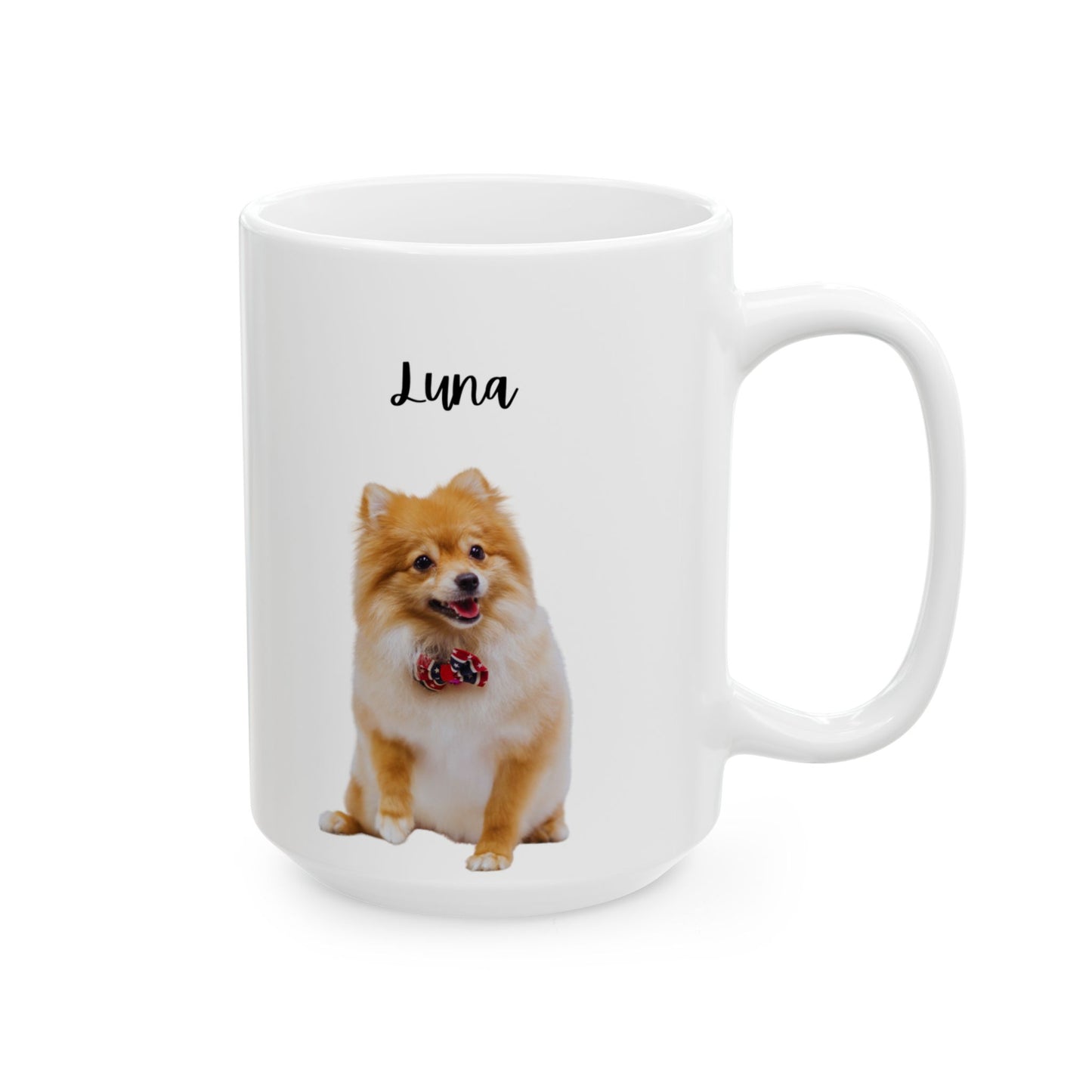 Personalised Dog Ceramic Mug for Dog Lovers, Cute Pet Gift, Animal Lover's Coffee Cup, Personalized Dog Mug - 14178