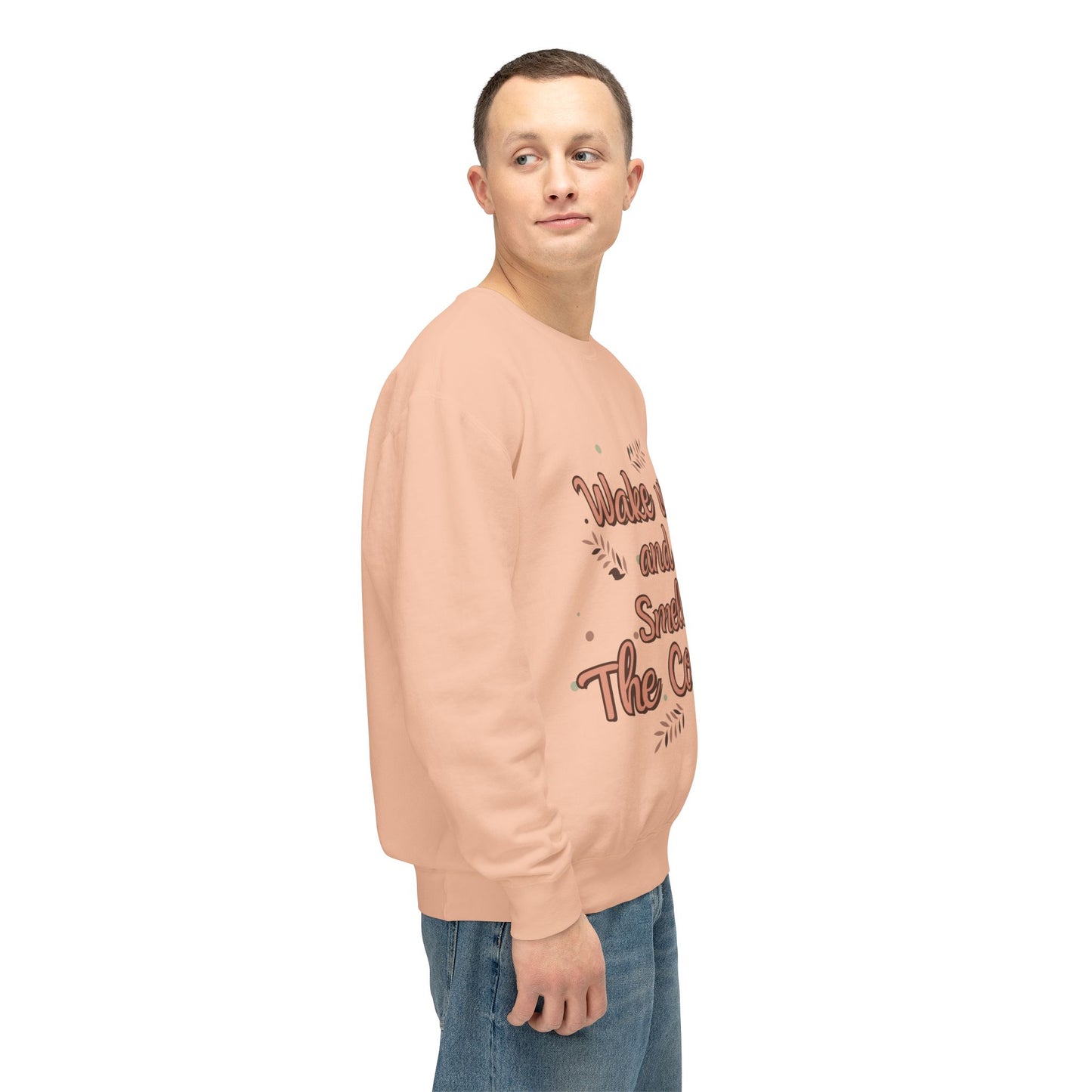 Wake Up, Smell The Coffee - Unisex Lightweight Crewneck Sweatshirt - 11327