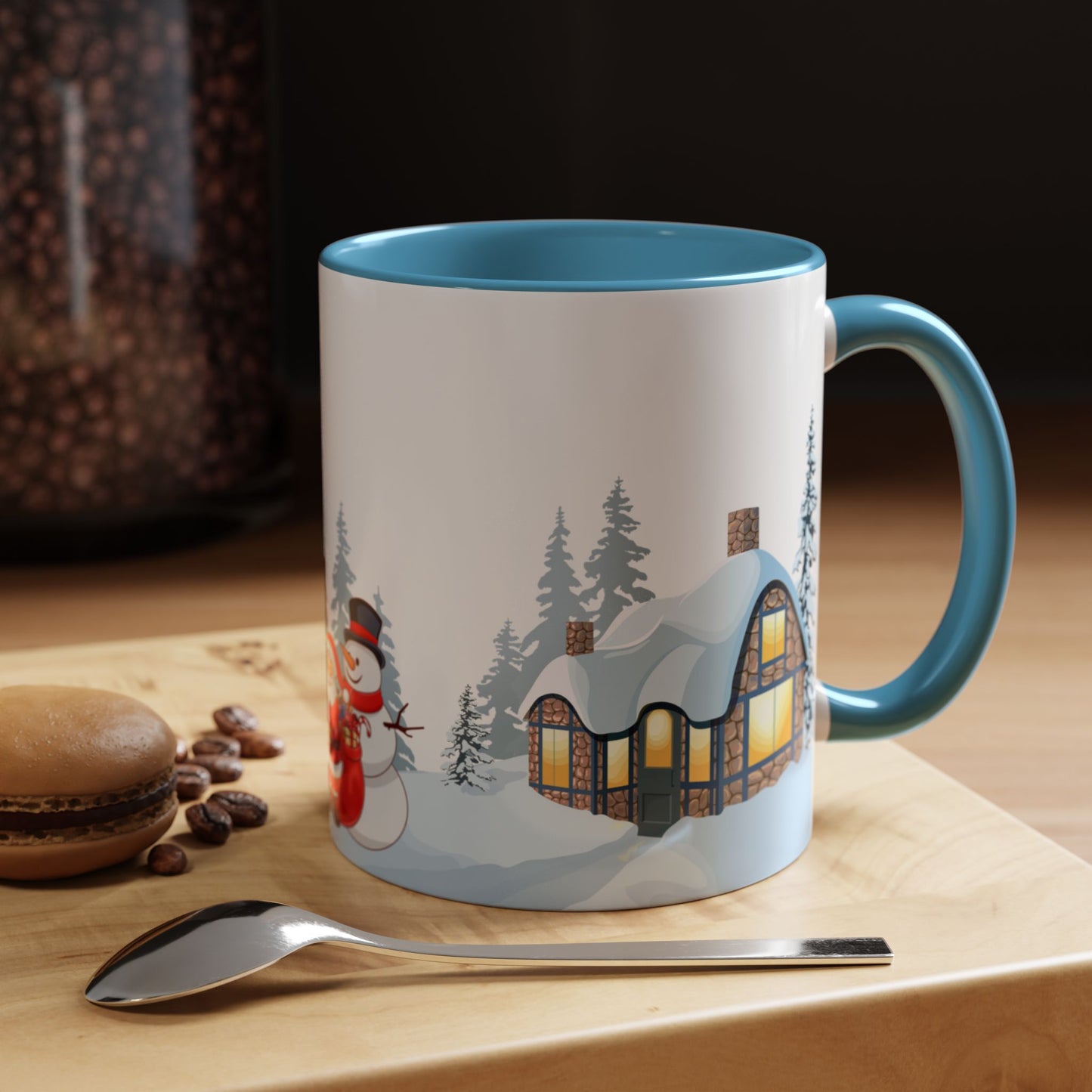 Outdoor Christmas Party - Accent Coffee Mug (11, 15oz) - 10454