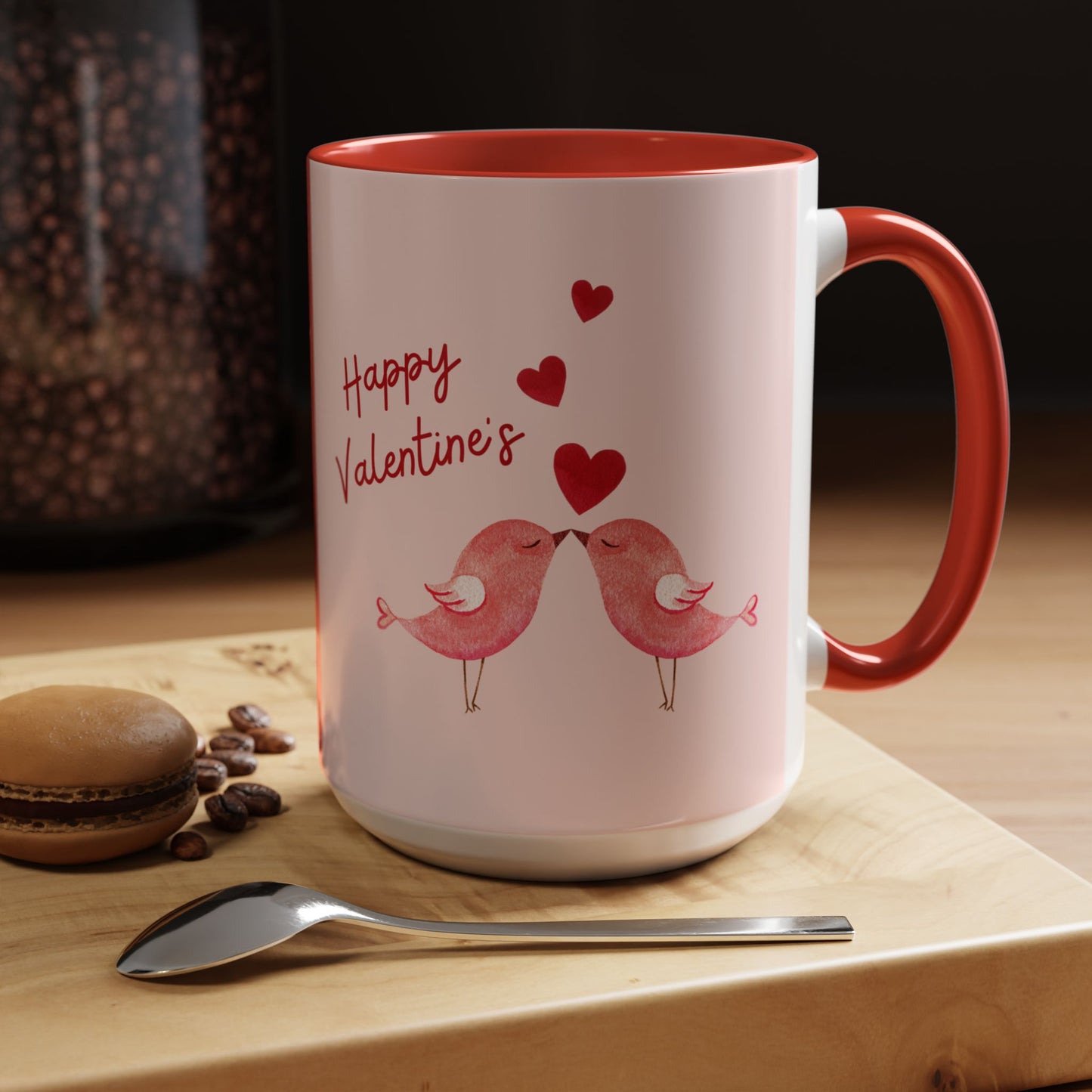 February 14, Happy Valentine's - Accent Coffee Mug (11, 15oz) - 11123