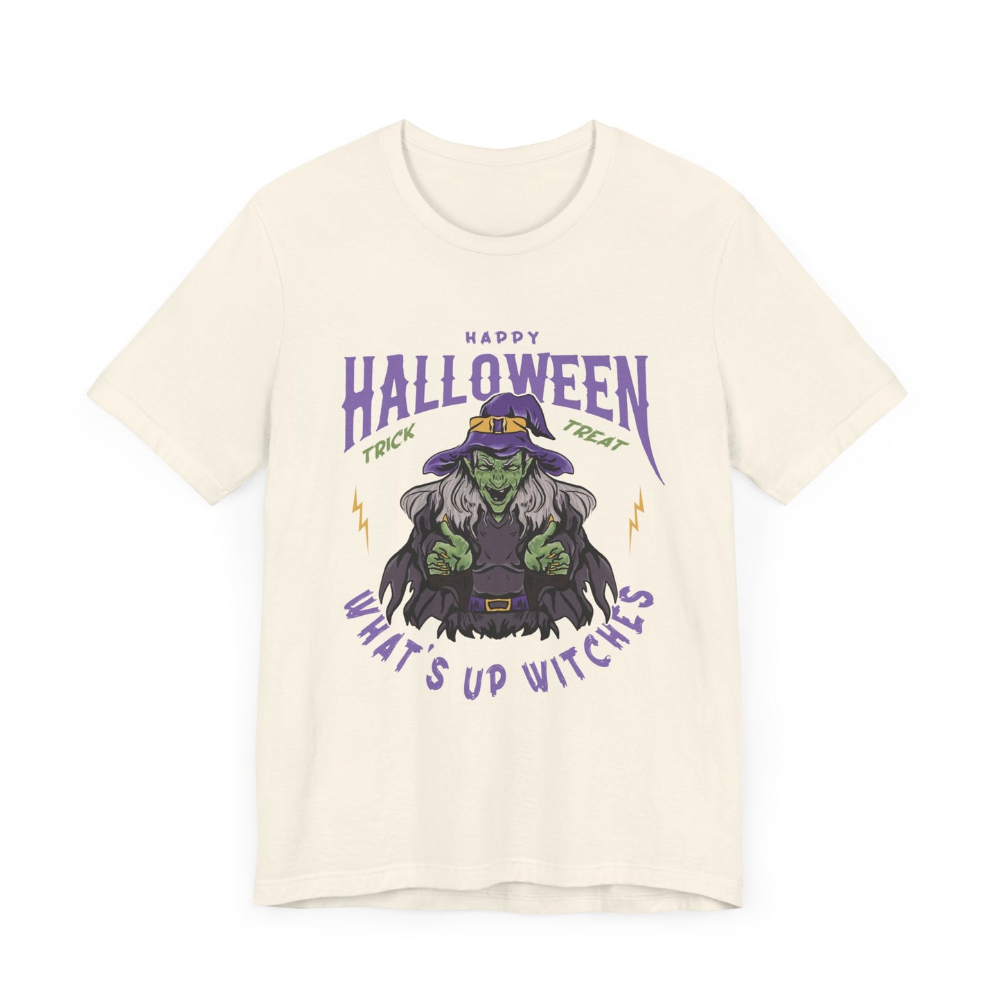 Happy Halloween, What's Up Witches  - Unisex Jersey Short Sleeve Tee