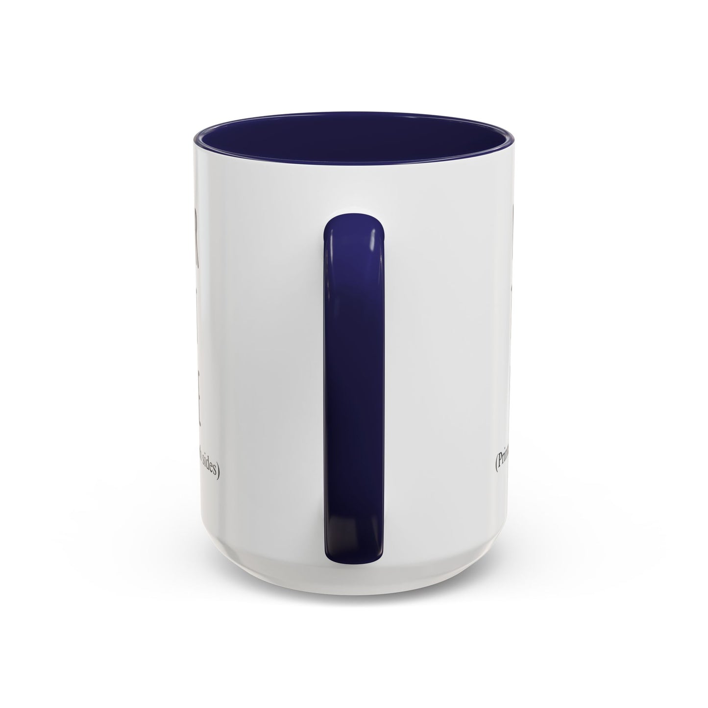 Personalized Accent Coffee Mug – Custom Text Printed Both Sides (11oz & 15oz) - 14676