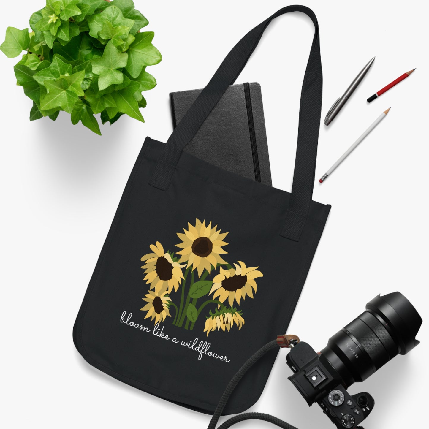 Sunflowers - Organic Canvas Tote Bag - 10168