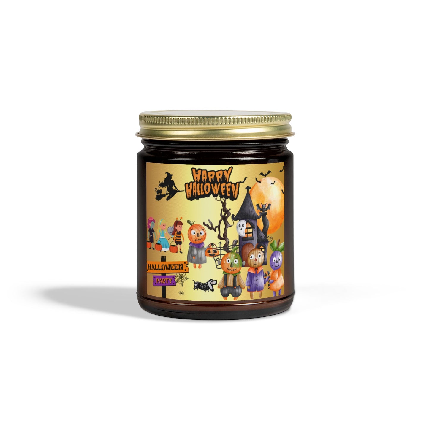 Ghoulish Glow - Scented Coconut Apricot Candles (4oz, 9oz)