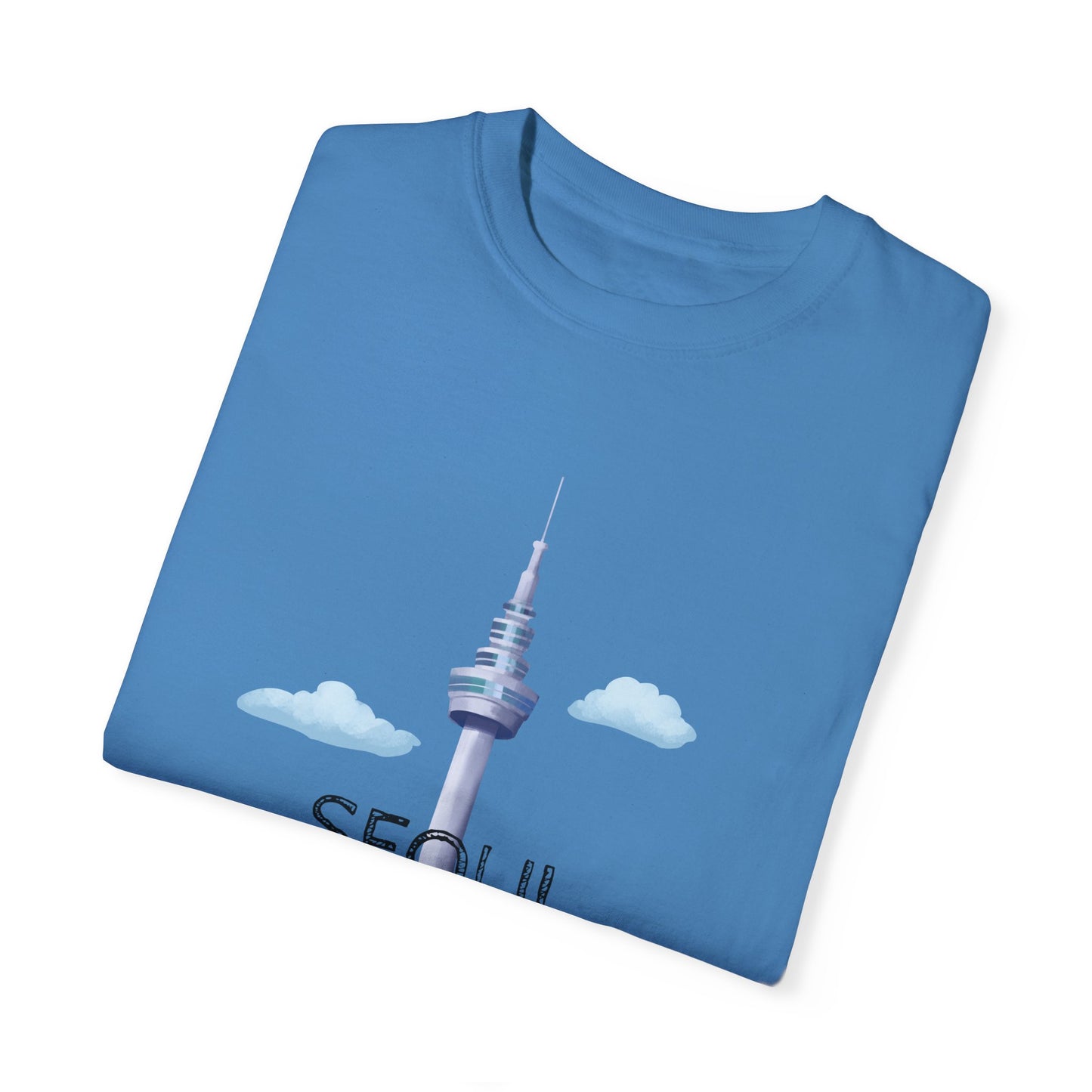 Seoul Skyline Unisex T-Shirt - Casual Travel Tee - 12046