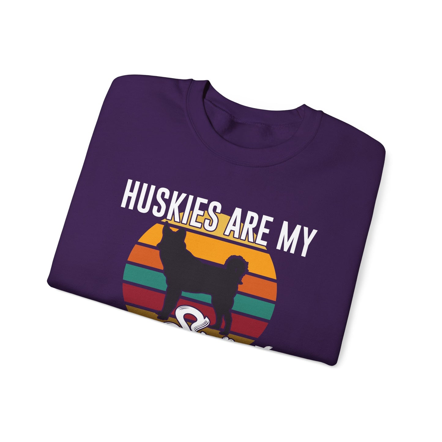 Huskies Are My Spirit Animal - Unisex Heavy Blend™ Crewneck Sweatshirt