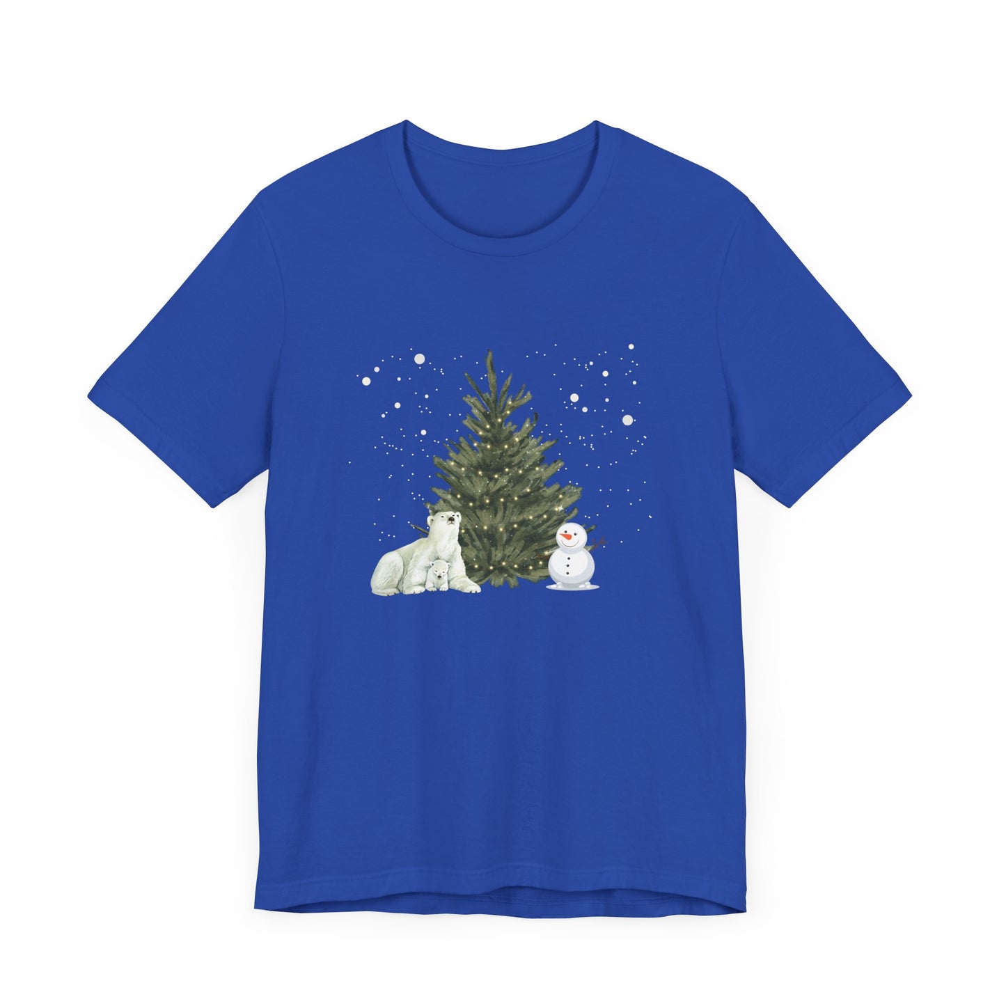 Polar Bear & snowman - Unisex Jersey Short Sleeve Tee - 10021