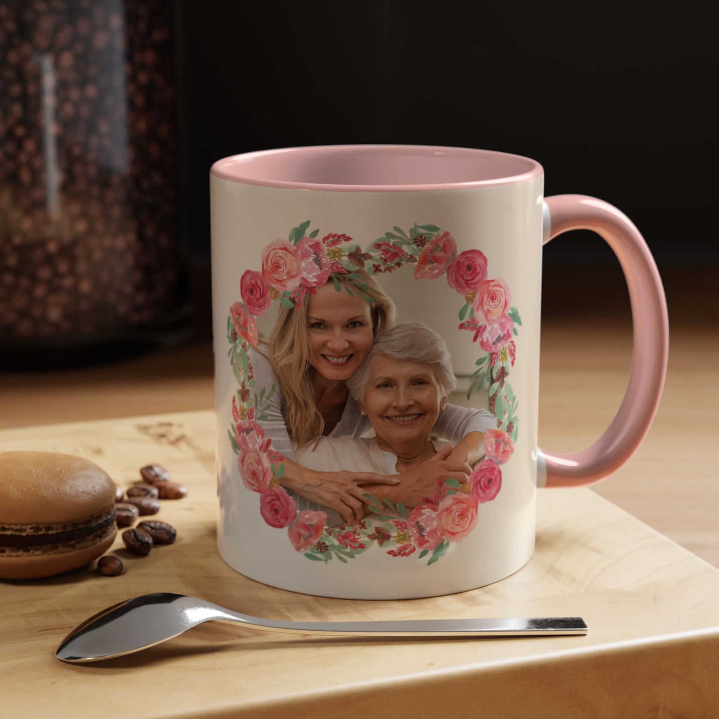 Floral Mother’s Day Coffee Mug, Photo Customizable - Happy Mother’s Day Gift - 12284