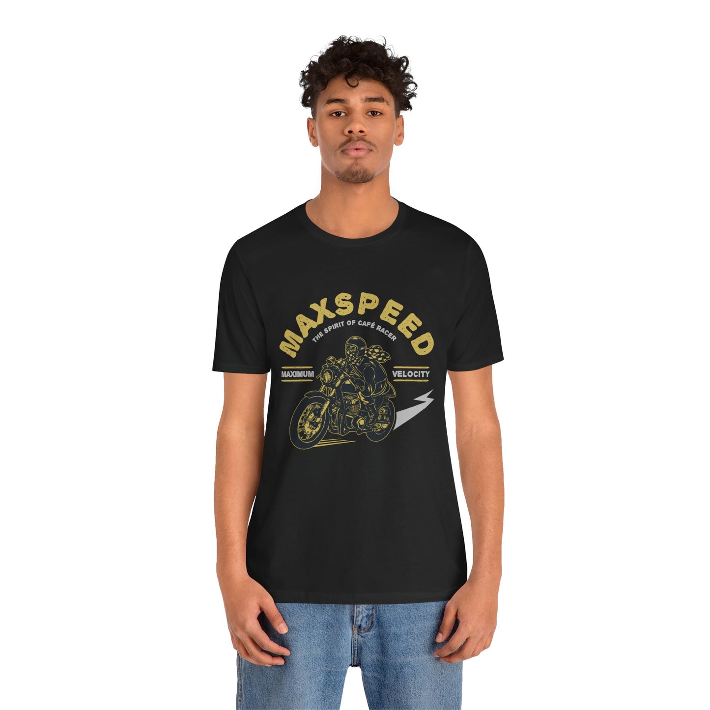 Maxspeed, The Spirit of Cafe Racer - Unisex Jersey Short Sleeve Tee